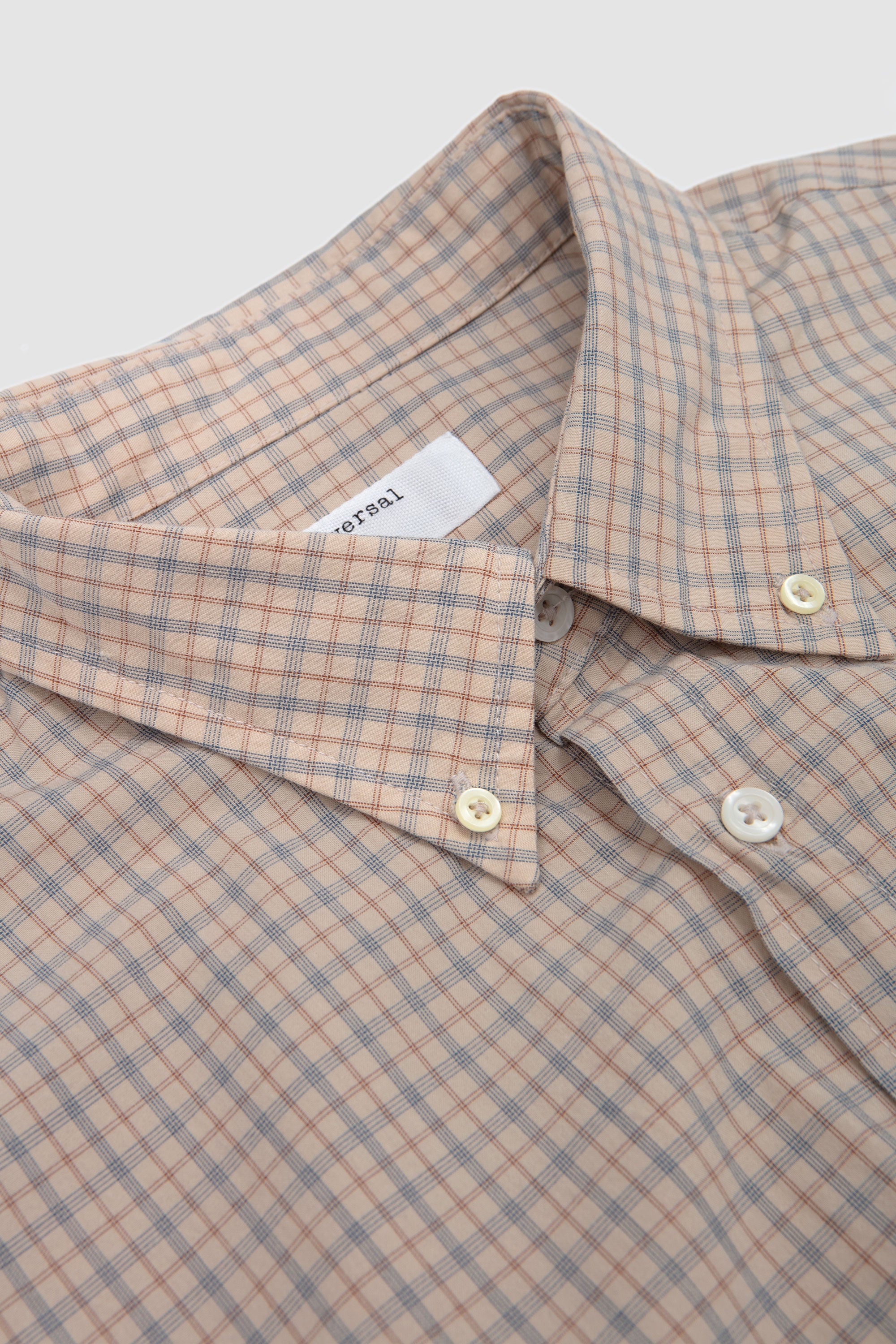 Lazy Day Shirt Shiro Check Fawn