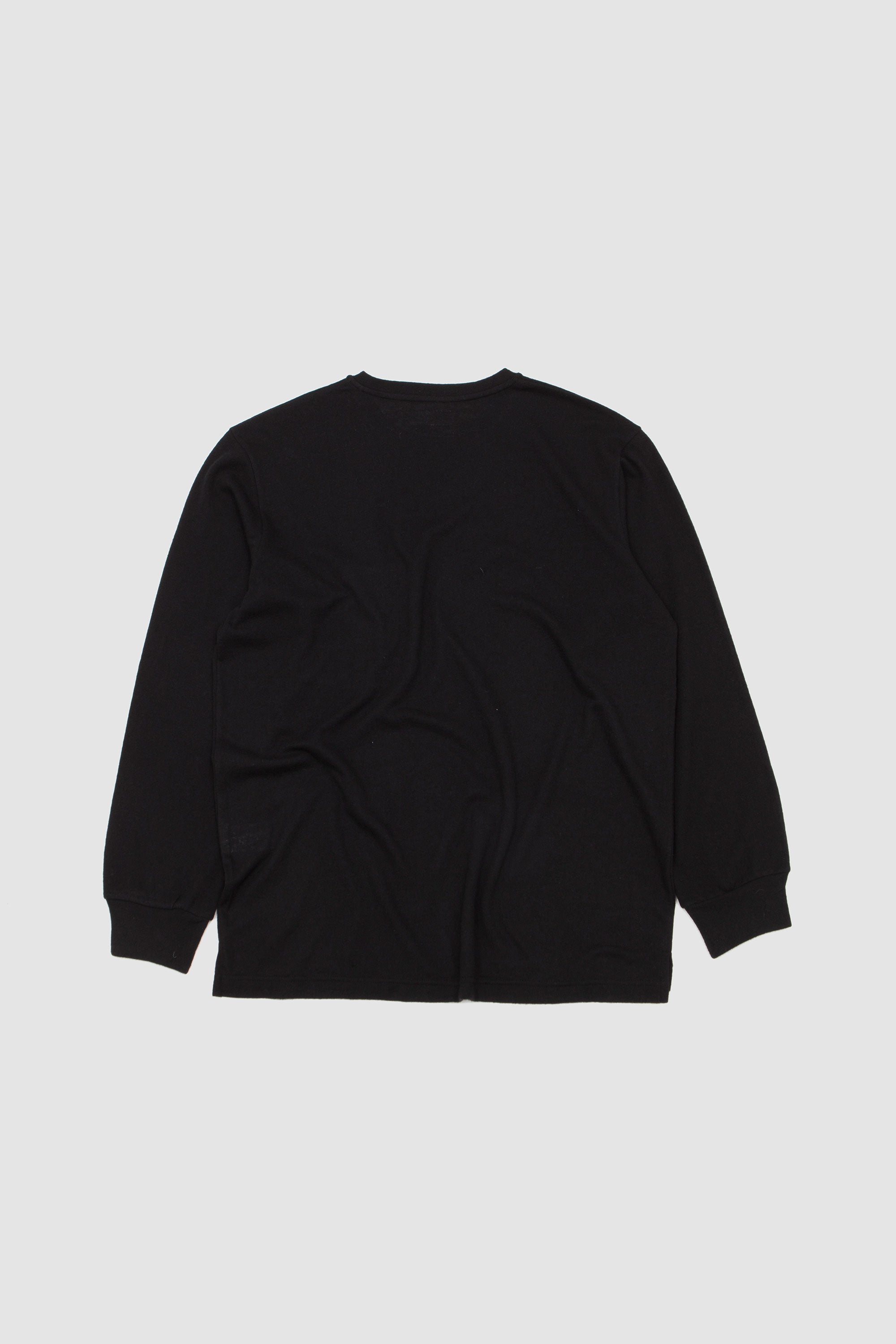 LS Pocket Tee Rec Wool Mix SJ Black_4