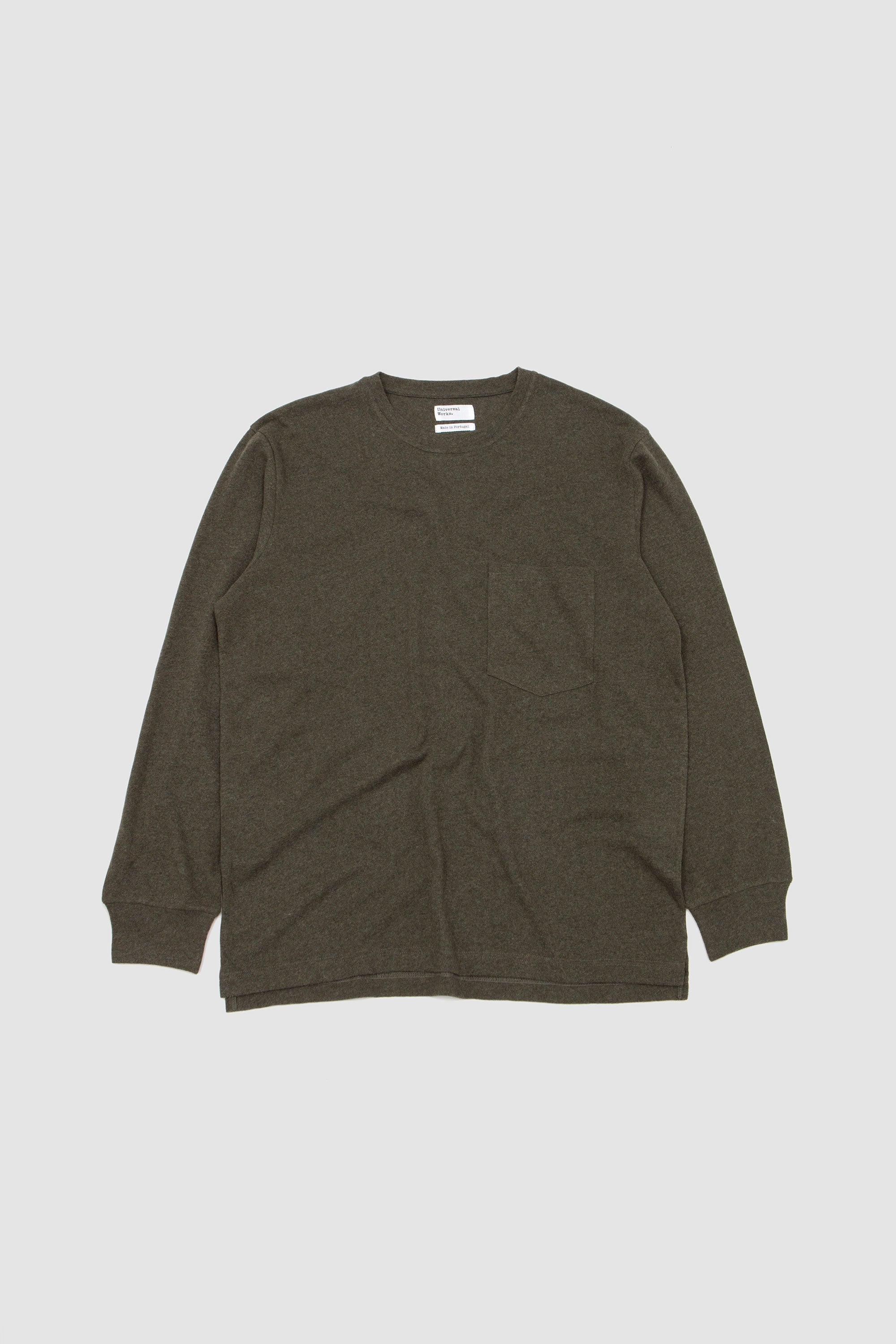 LS Pocket Tee Rec Wool Mix SJ Olive_1