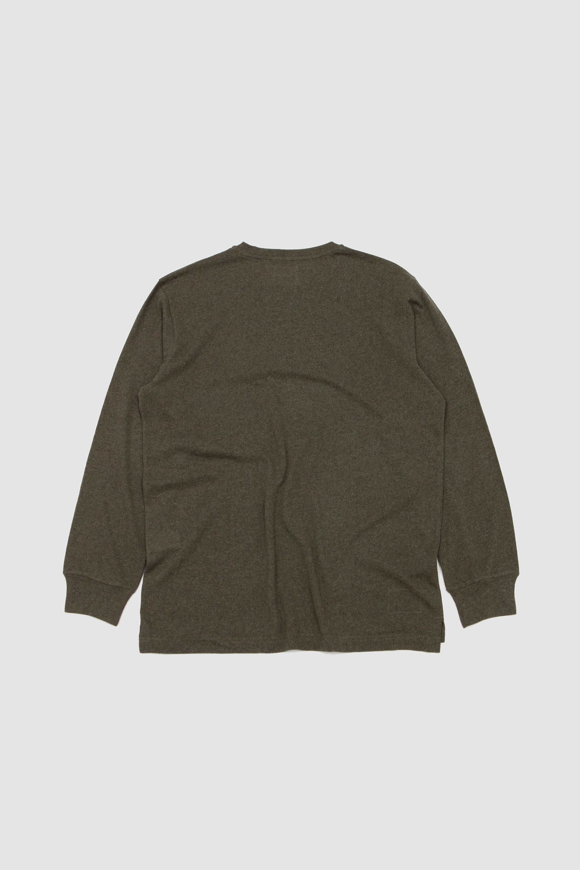 LS Pocket Tee Rec Wool Mix SJ Olive_4