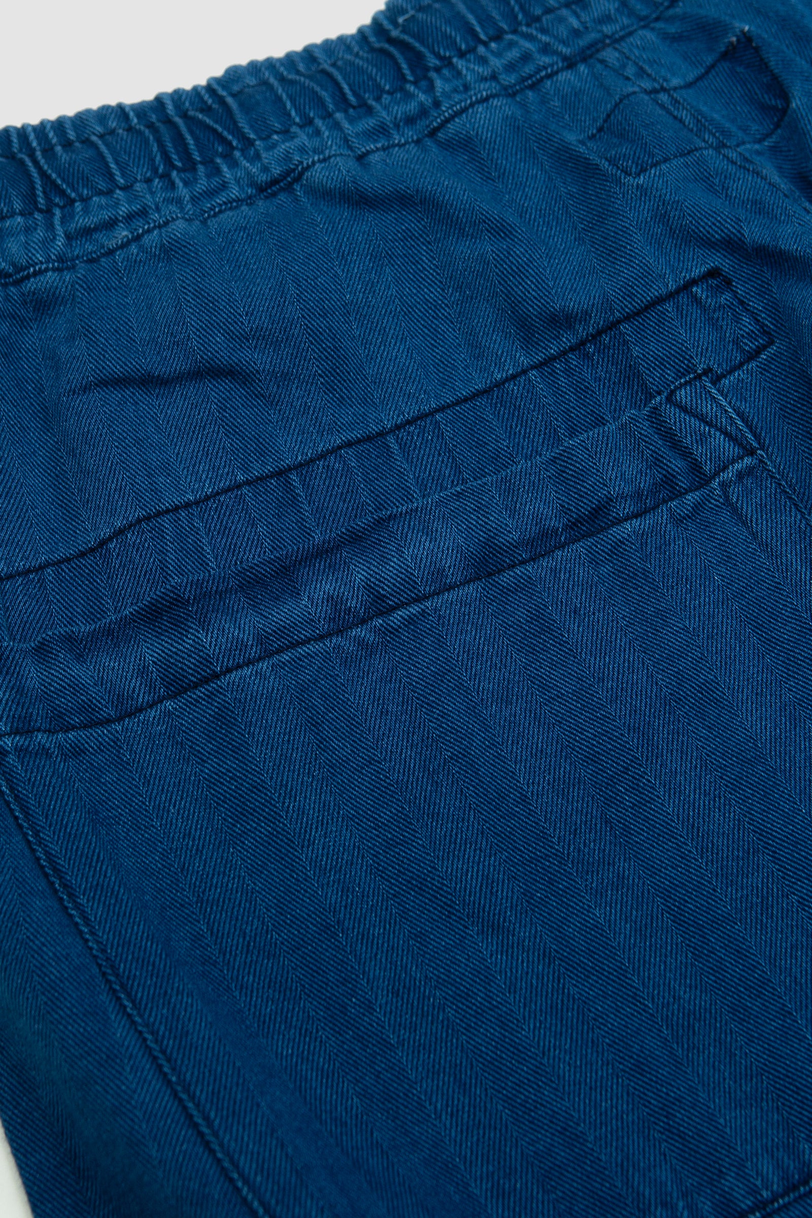 Indygo Smith Short Length Herringbone Shirt in Navy main image 0