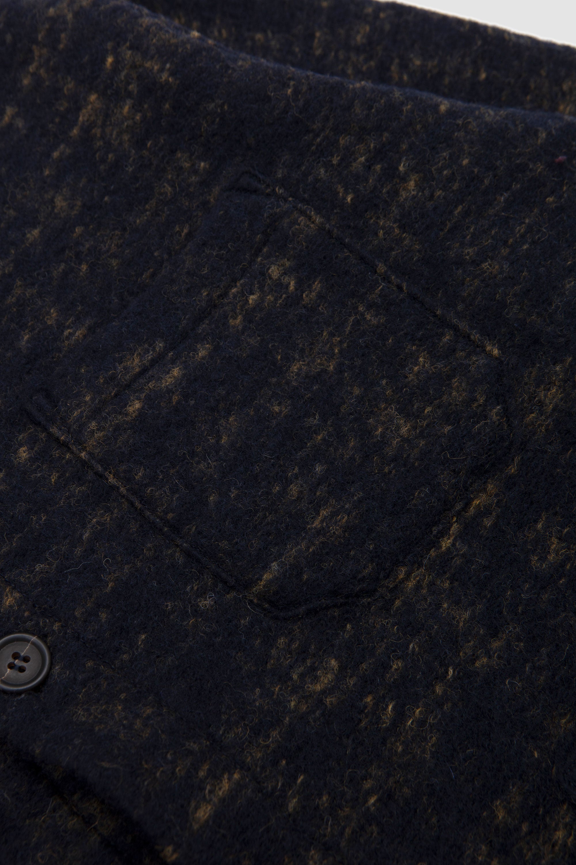 Marble Fleece Cardigan Navy