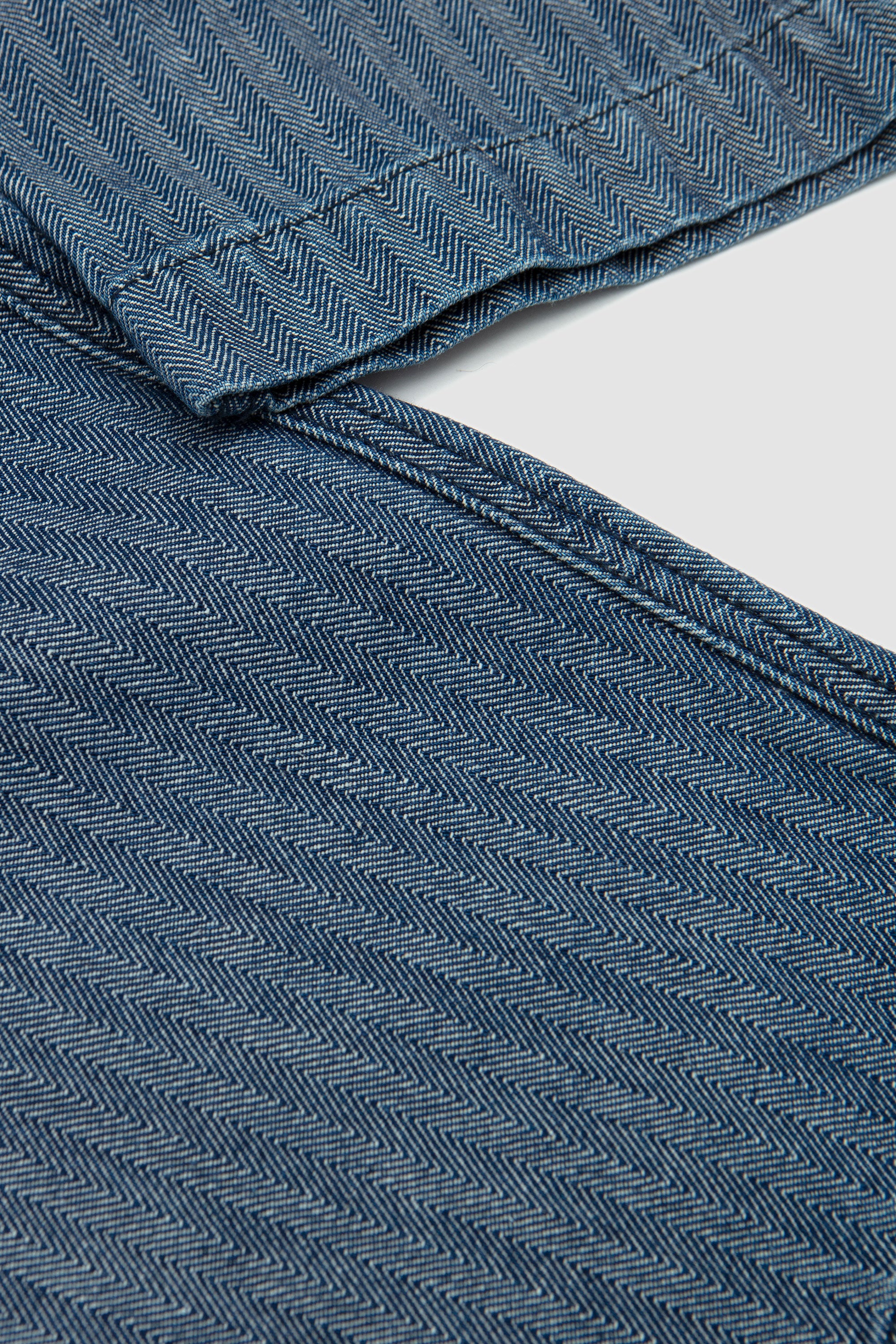 Military Chino Denim Herringbone Indigo