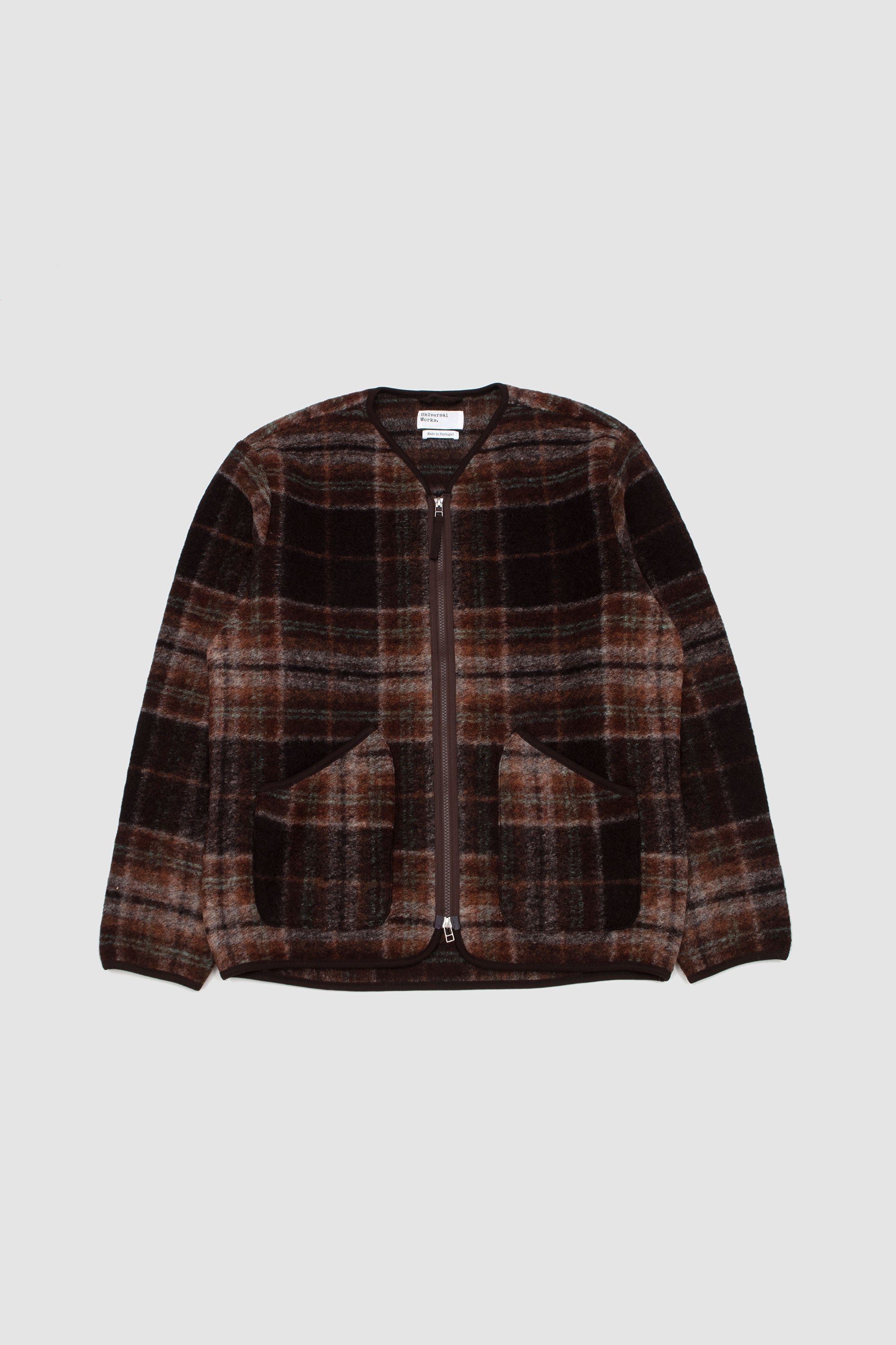 Military Liner Jacket Pino Wool Fleece Brown