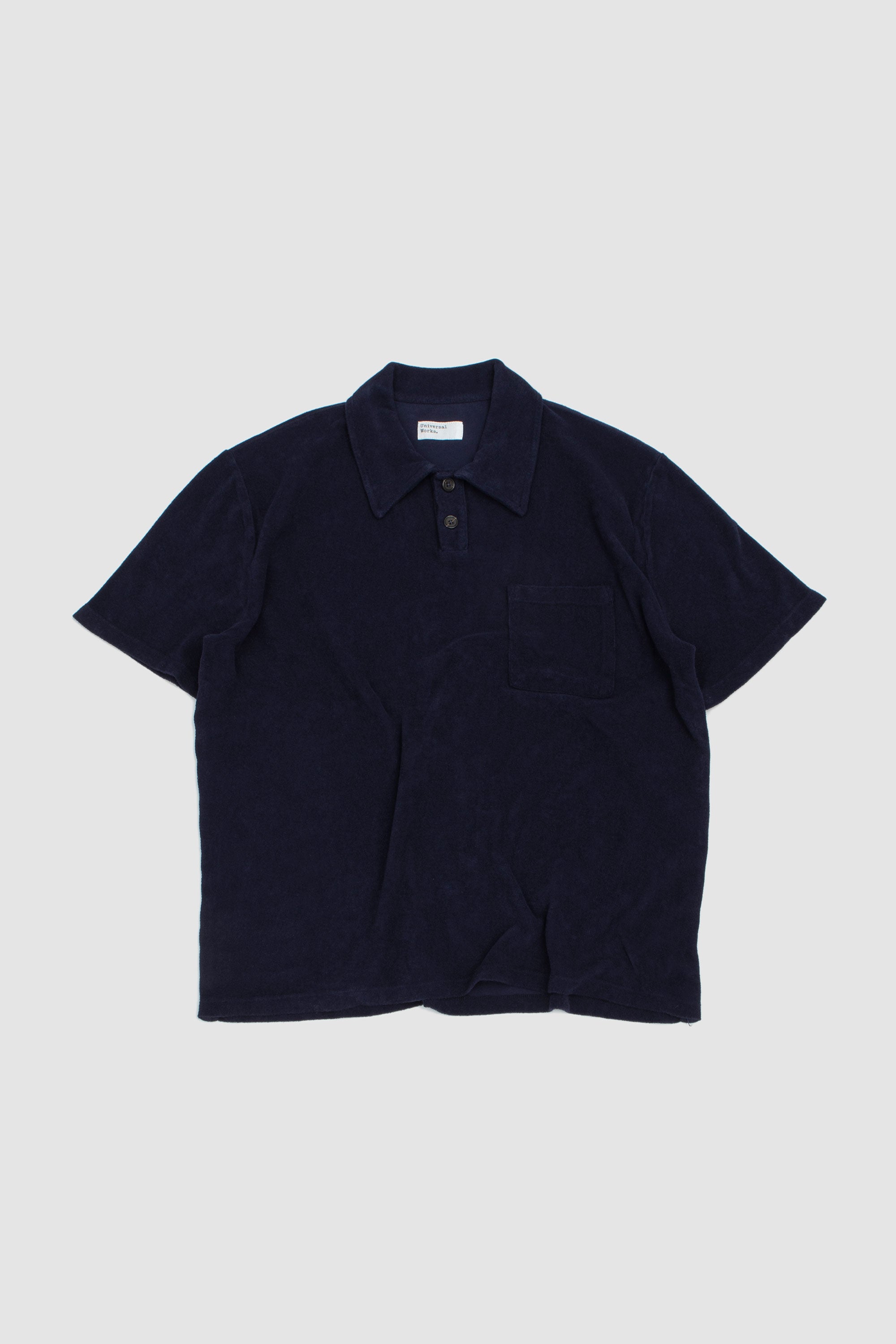 Newlyn Light Weight Terry Polo Bright Navy_1