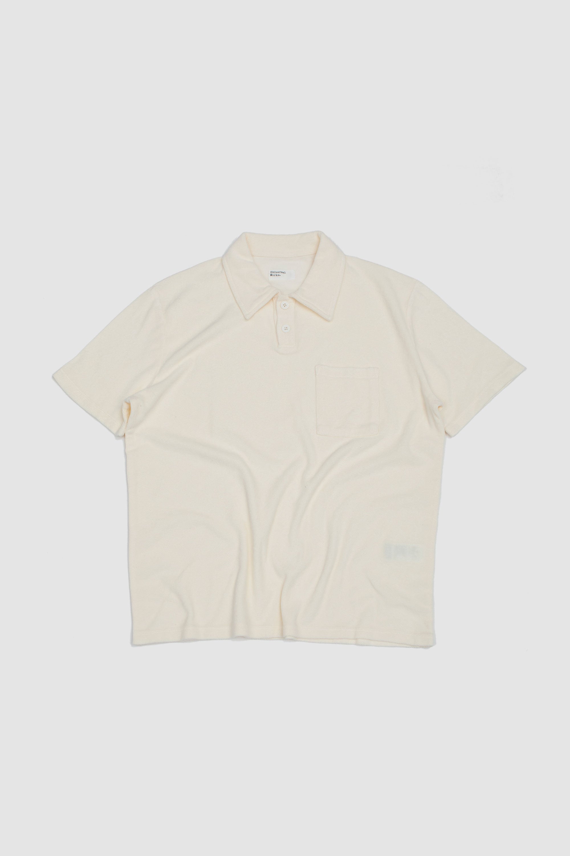 Newlyn Light Weight Terry Polo Ecru