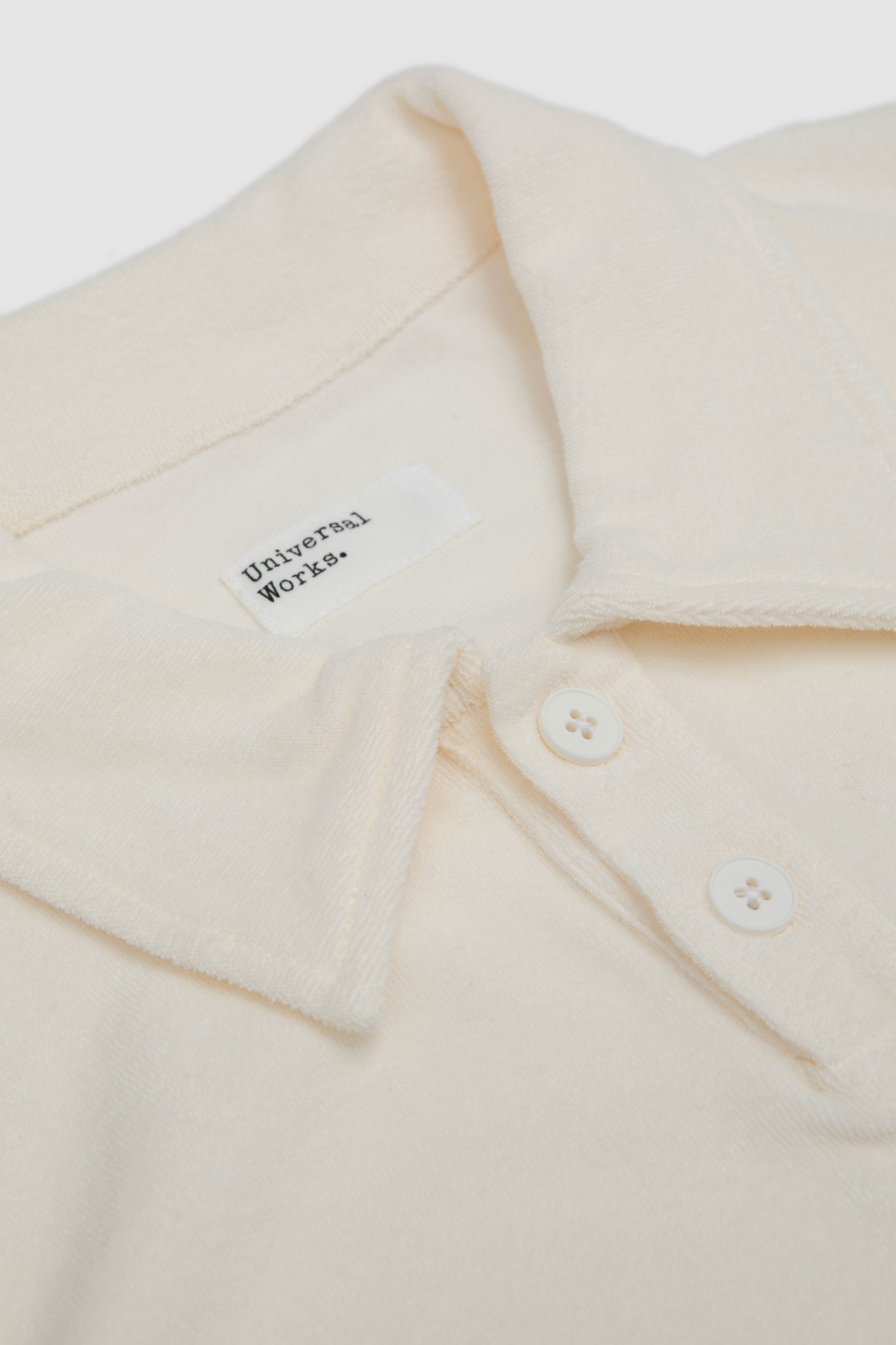 Newlyn Light Weight Terry Polo Ecru