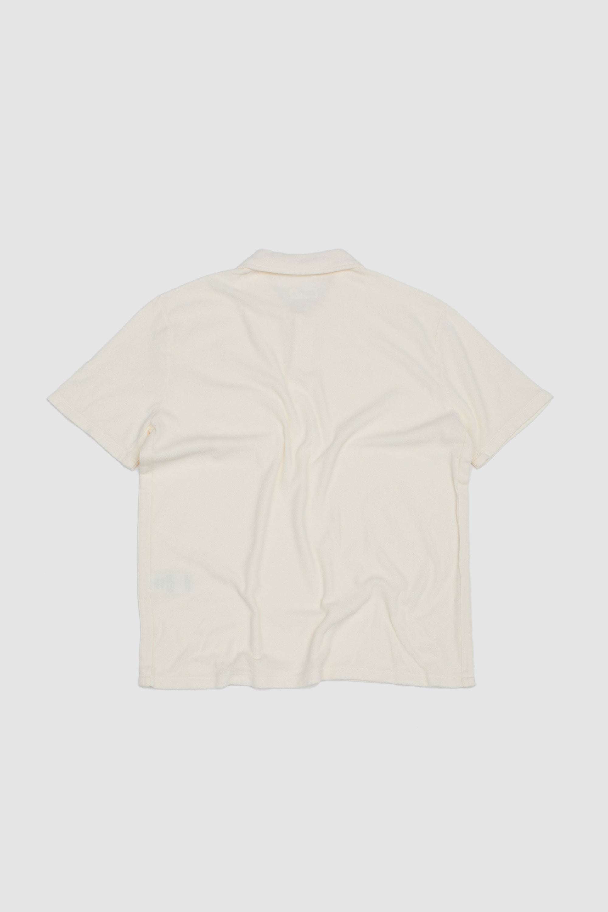 Newlyn Light Weight Terry Polo Ecru_4