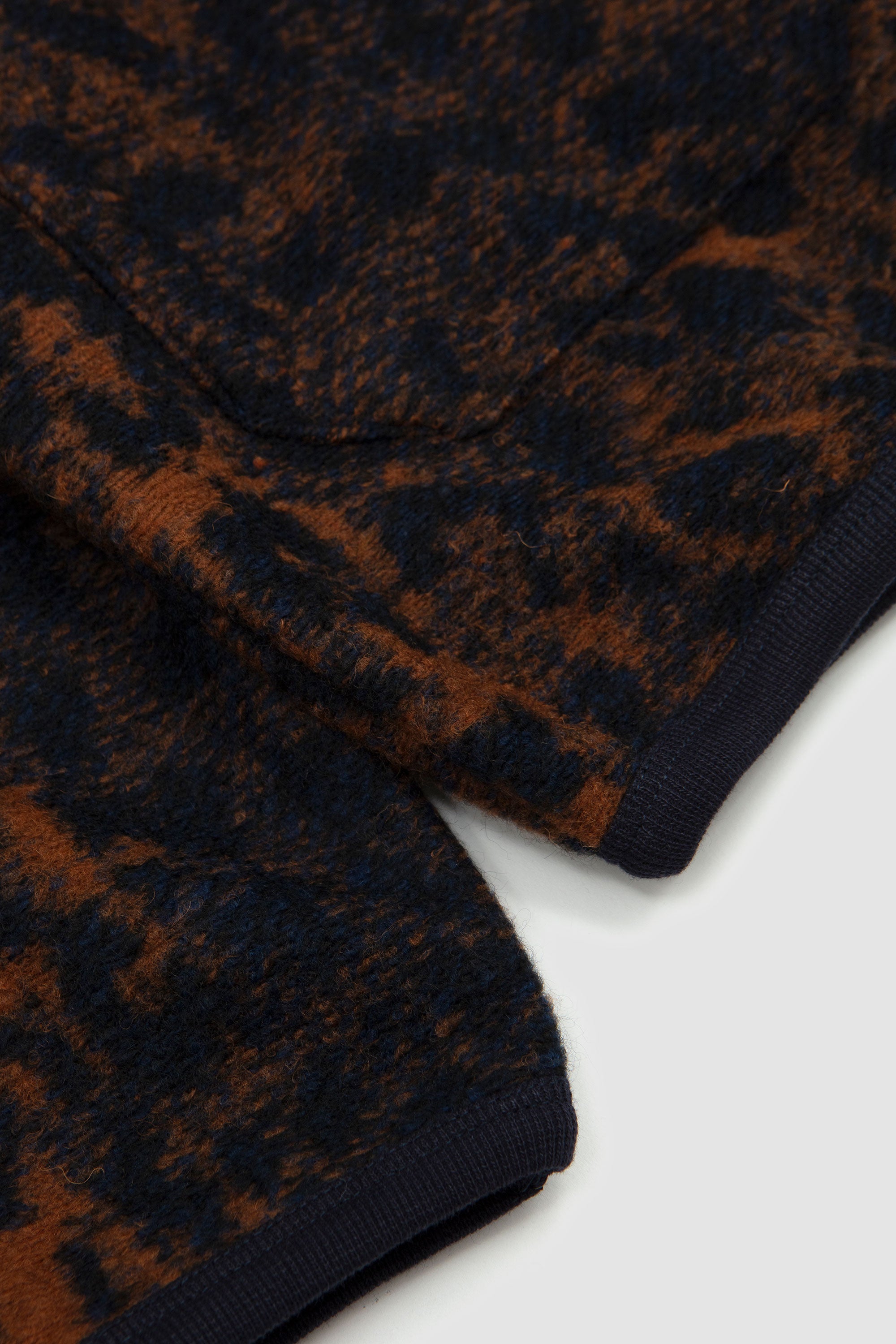Night Leopard Cardigan Dark Navy/ Brown