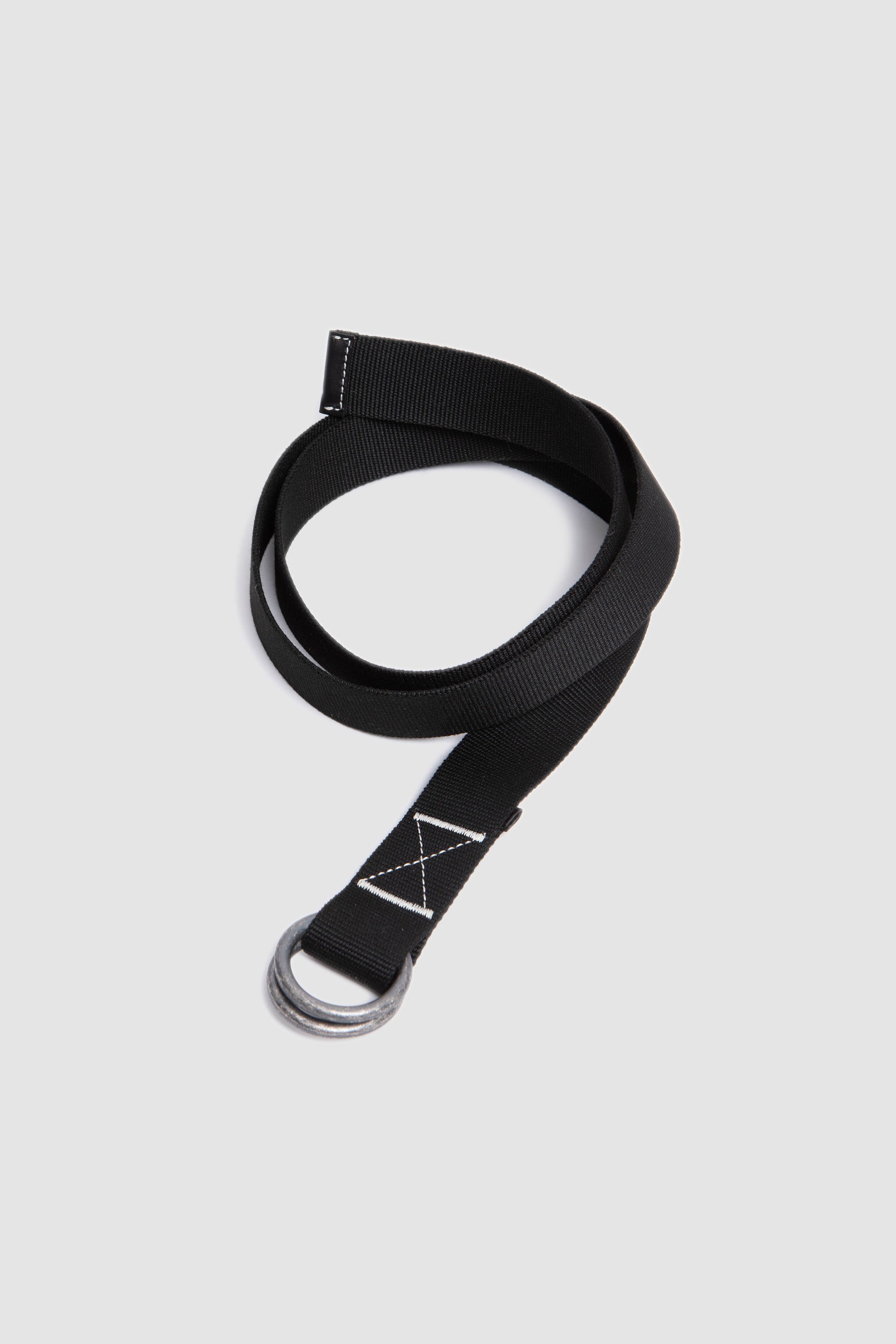 O Ring Belt Cotton Webbing Black