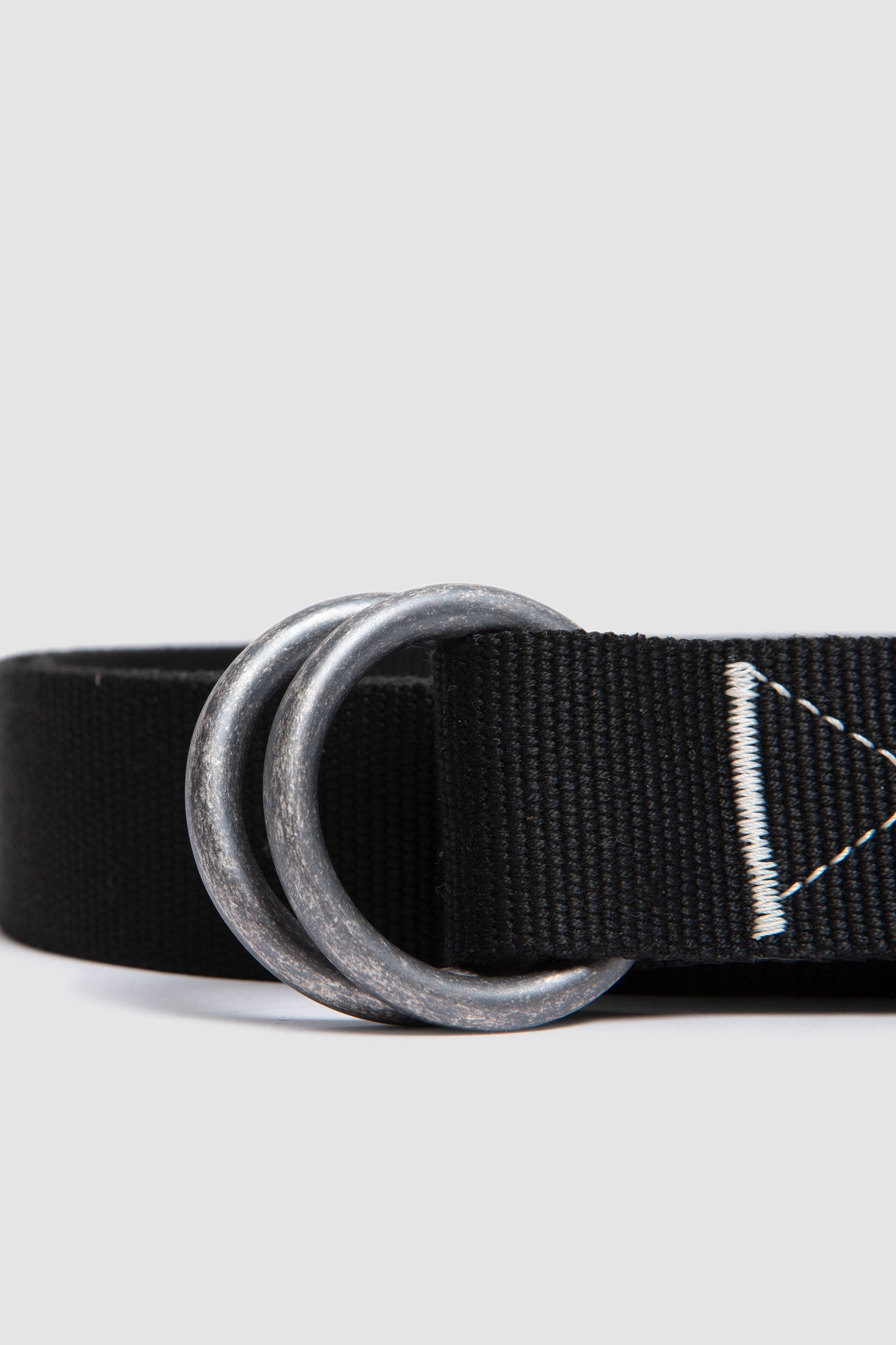 O Ring Belt Cotton Webbing Black
