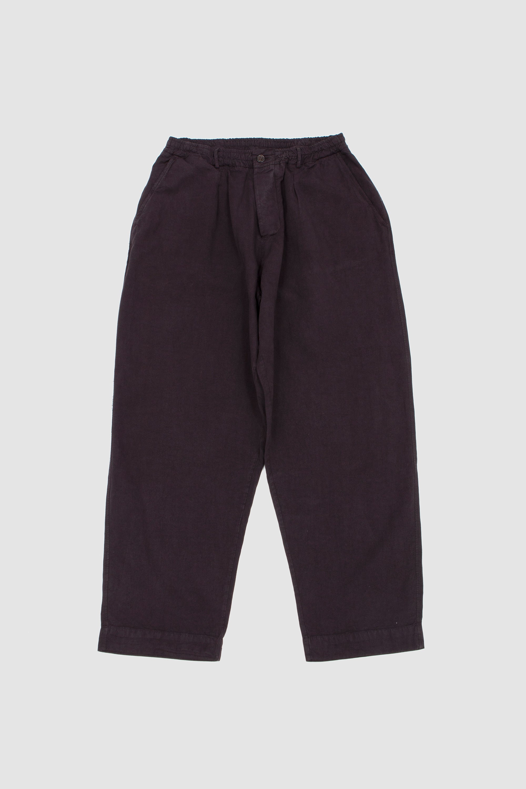 Oxford Pant Lyo Linen Mix Licorice