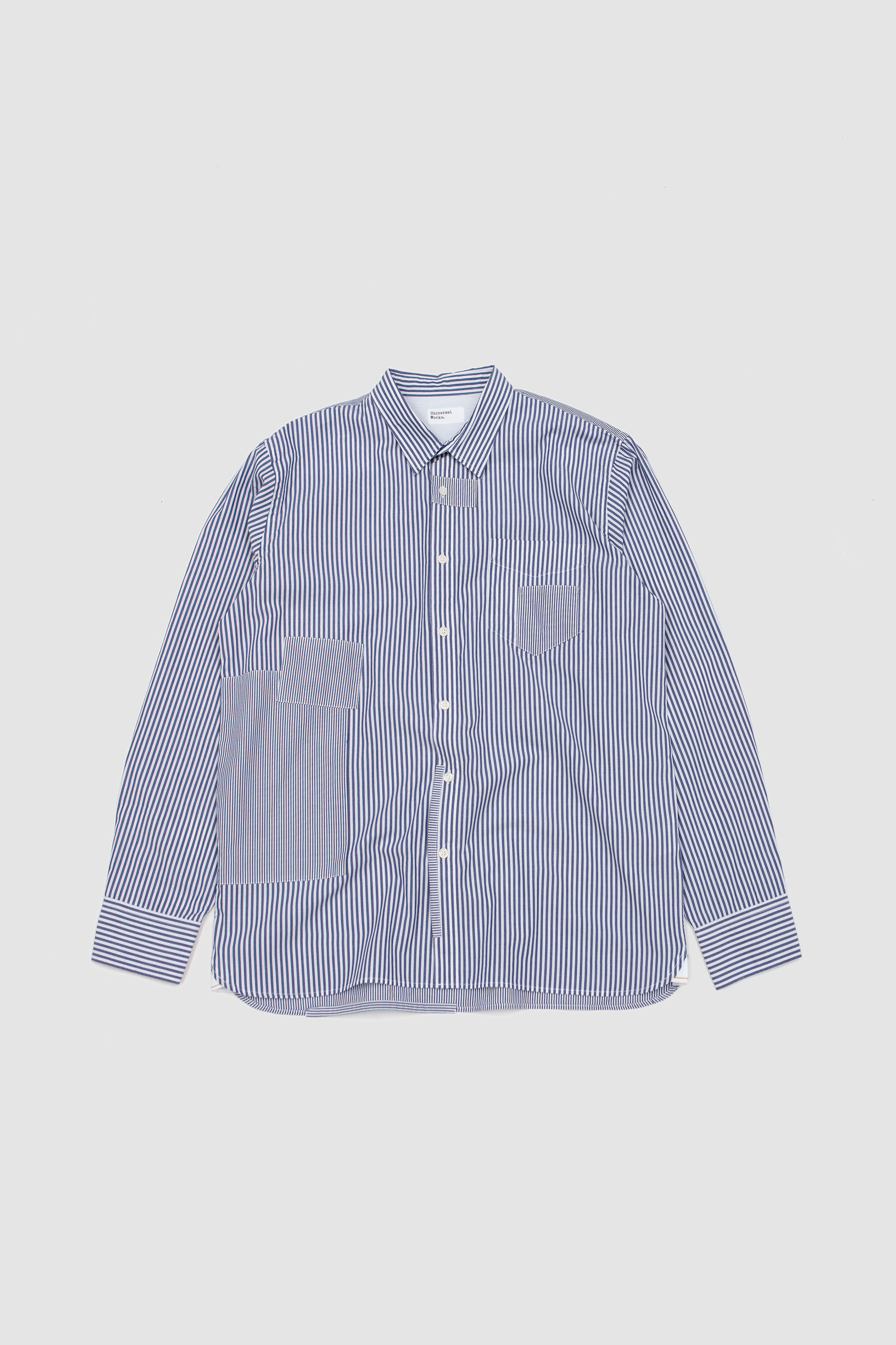 Patched Shirt Queens Cotton Navy