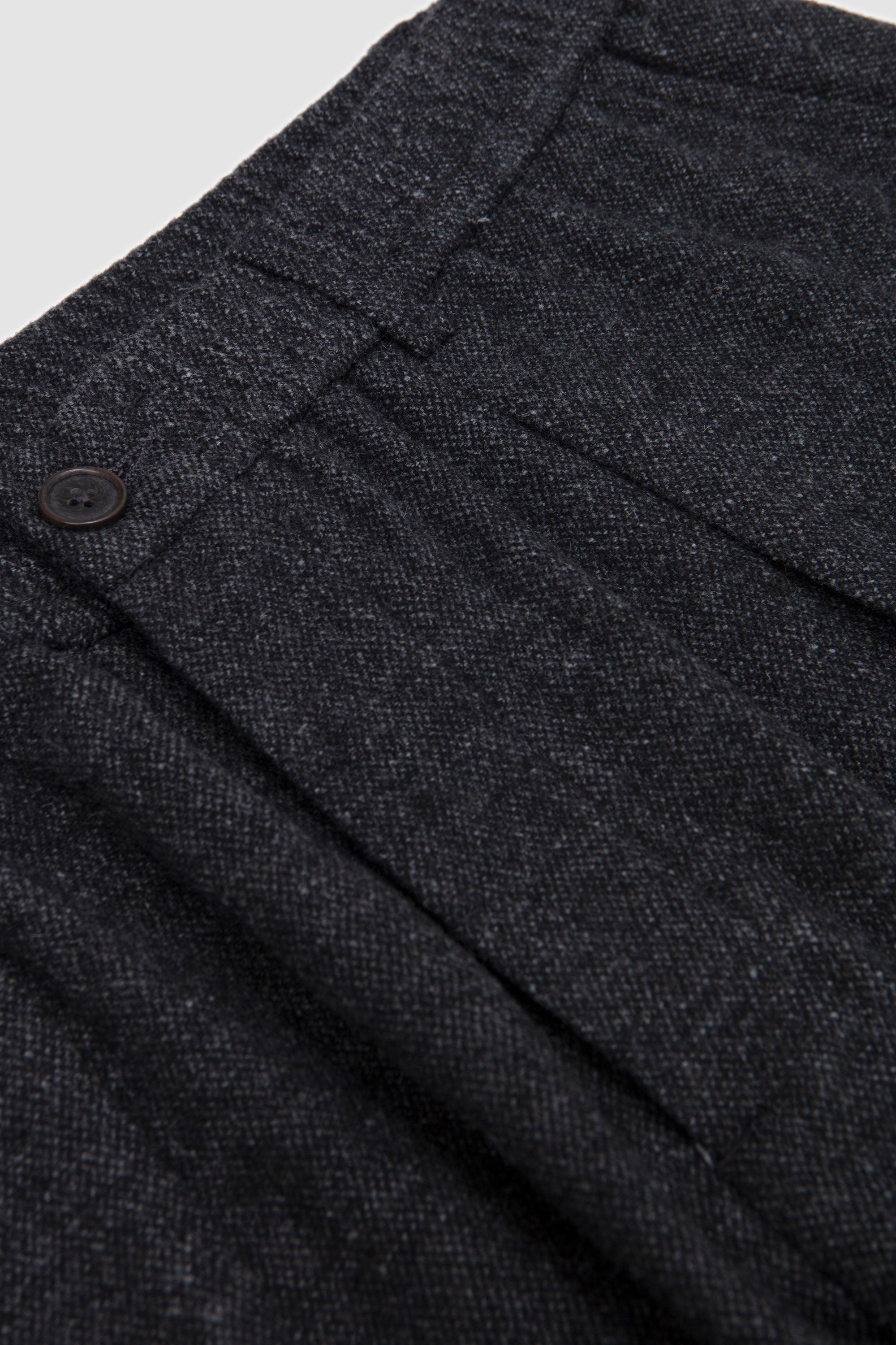 Pleated Track Pant Anders Wool Upcycled Grey