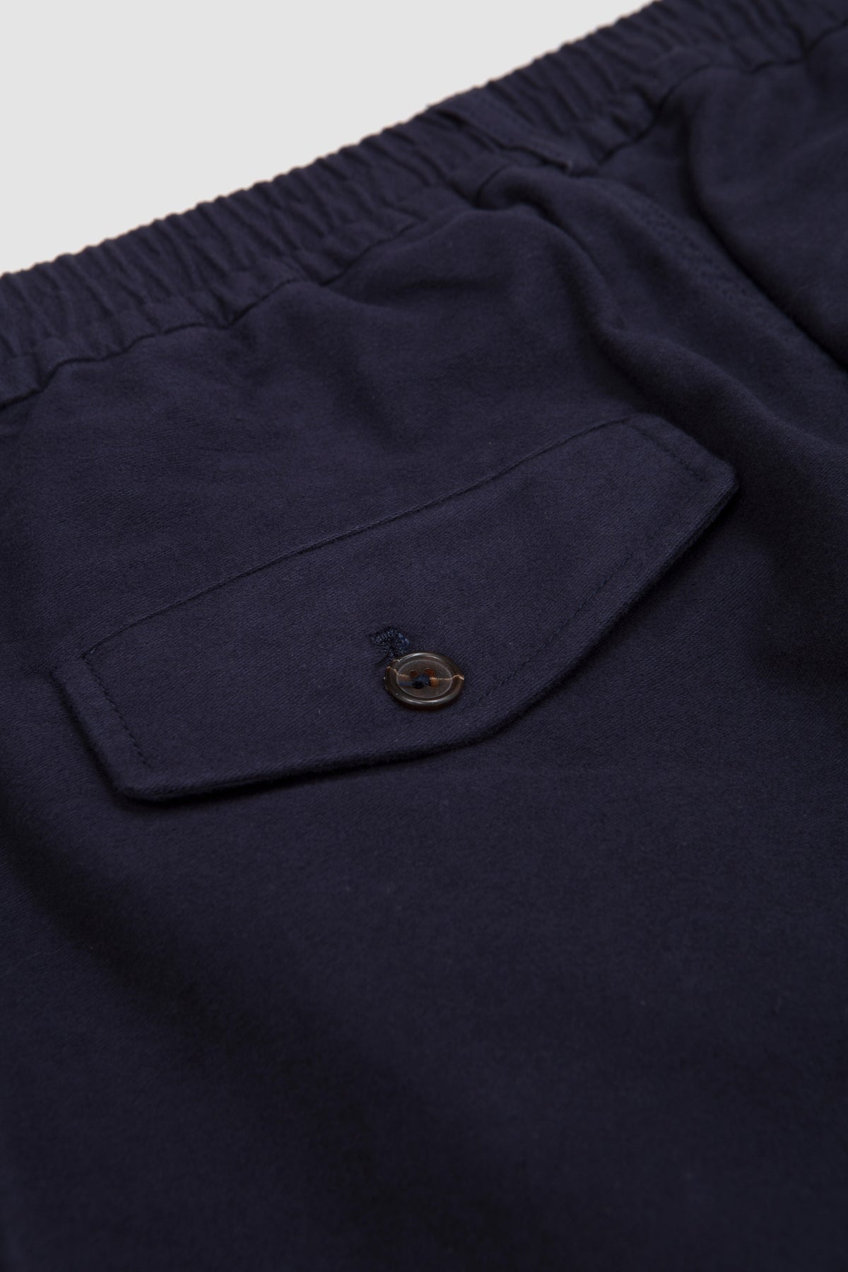 Pleated Track Pant Confort Moleskin Navy_3