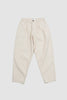 SPORTIVO STORE_Pleated Track Pant Ecru Recycled Cotton
