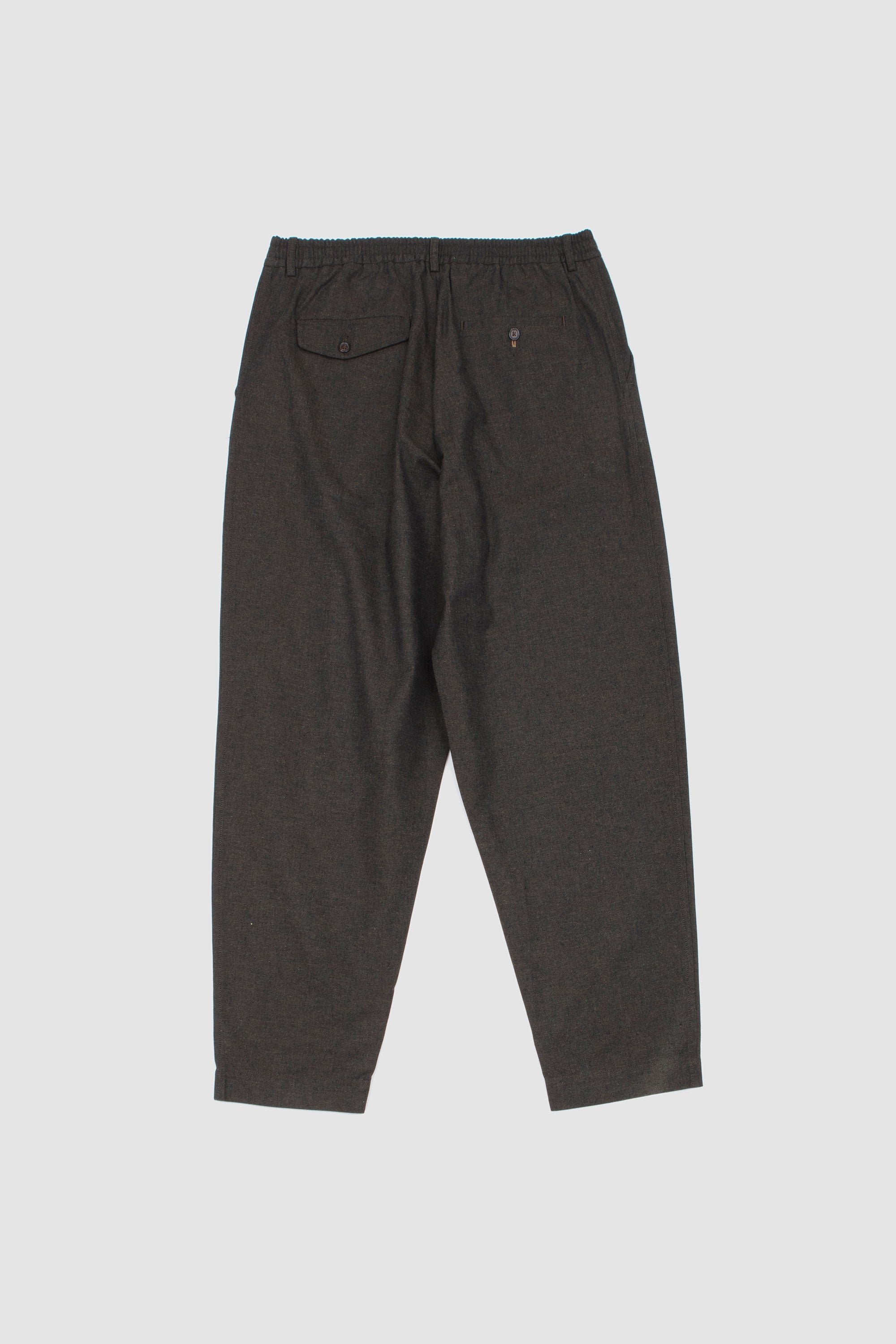 Pleated Track Pant Lucca Suiting Olive_4