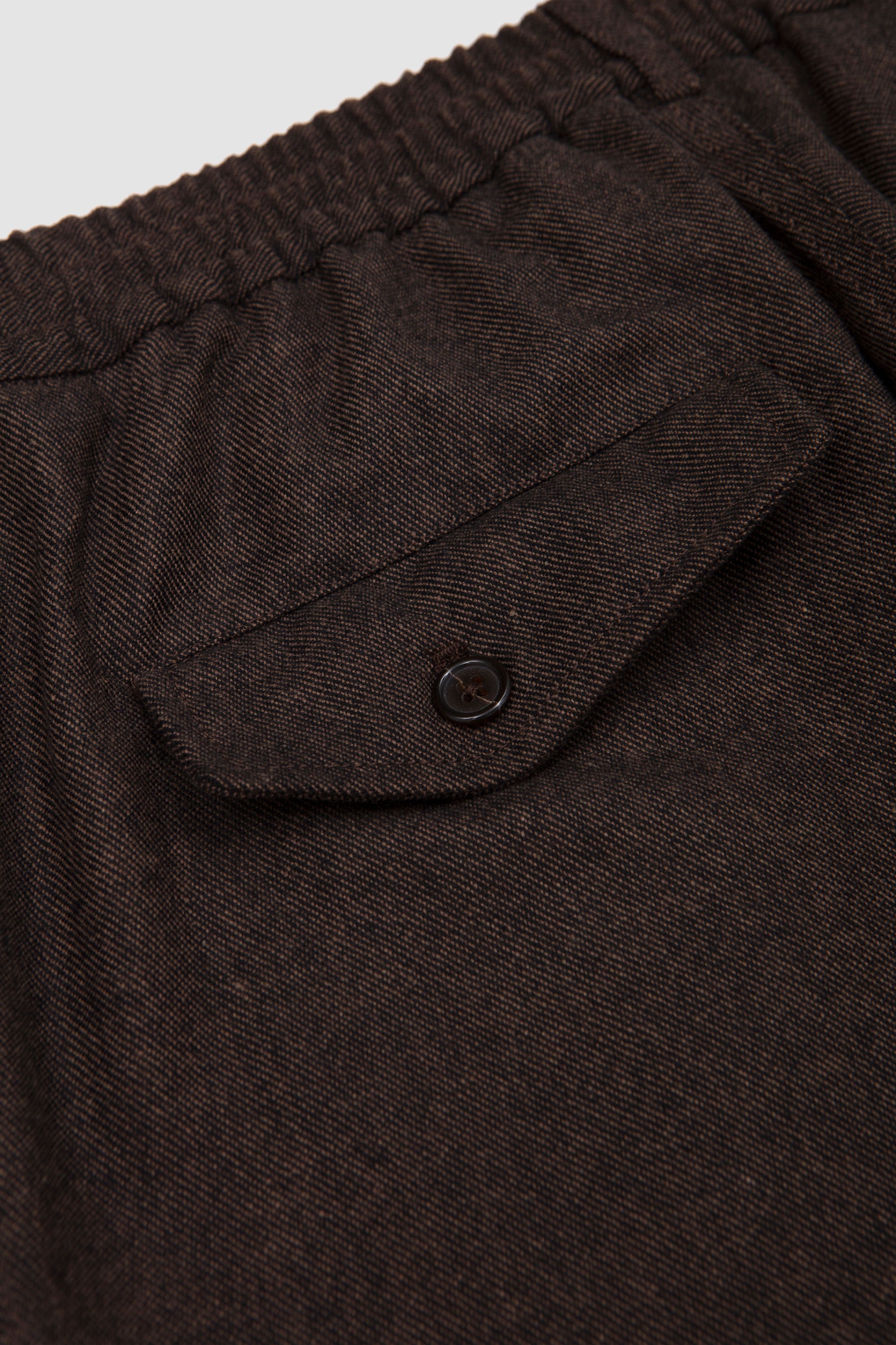 Pleated Track Pant Rec. It. Tweed Brown_3