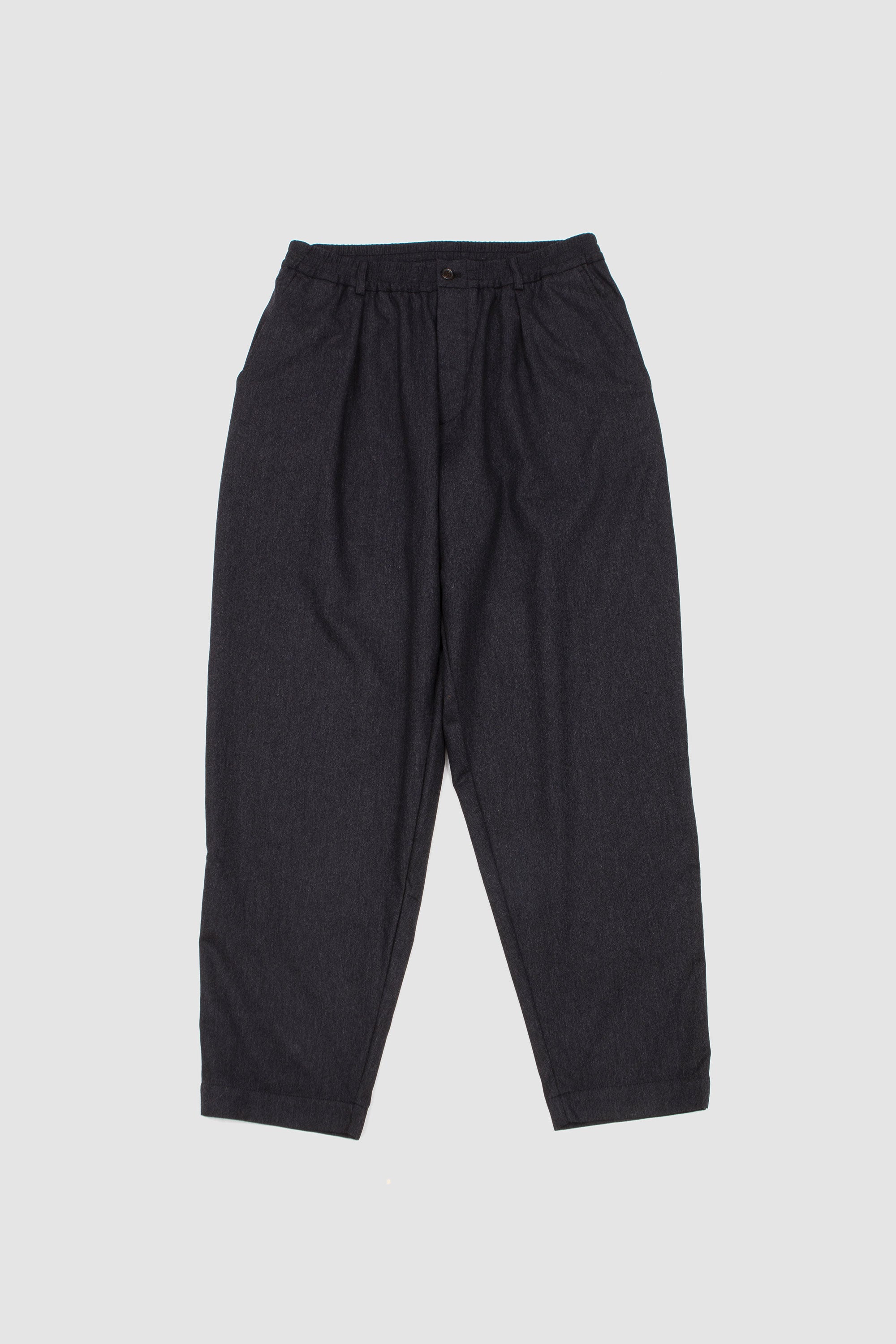 Pleated Track Pant Rec. It. Tweed Charcoal