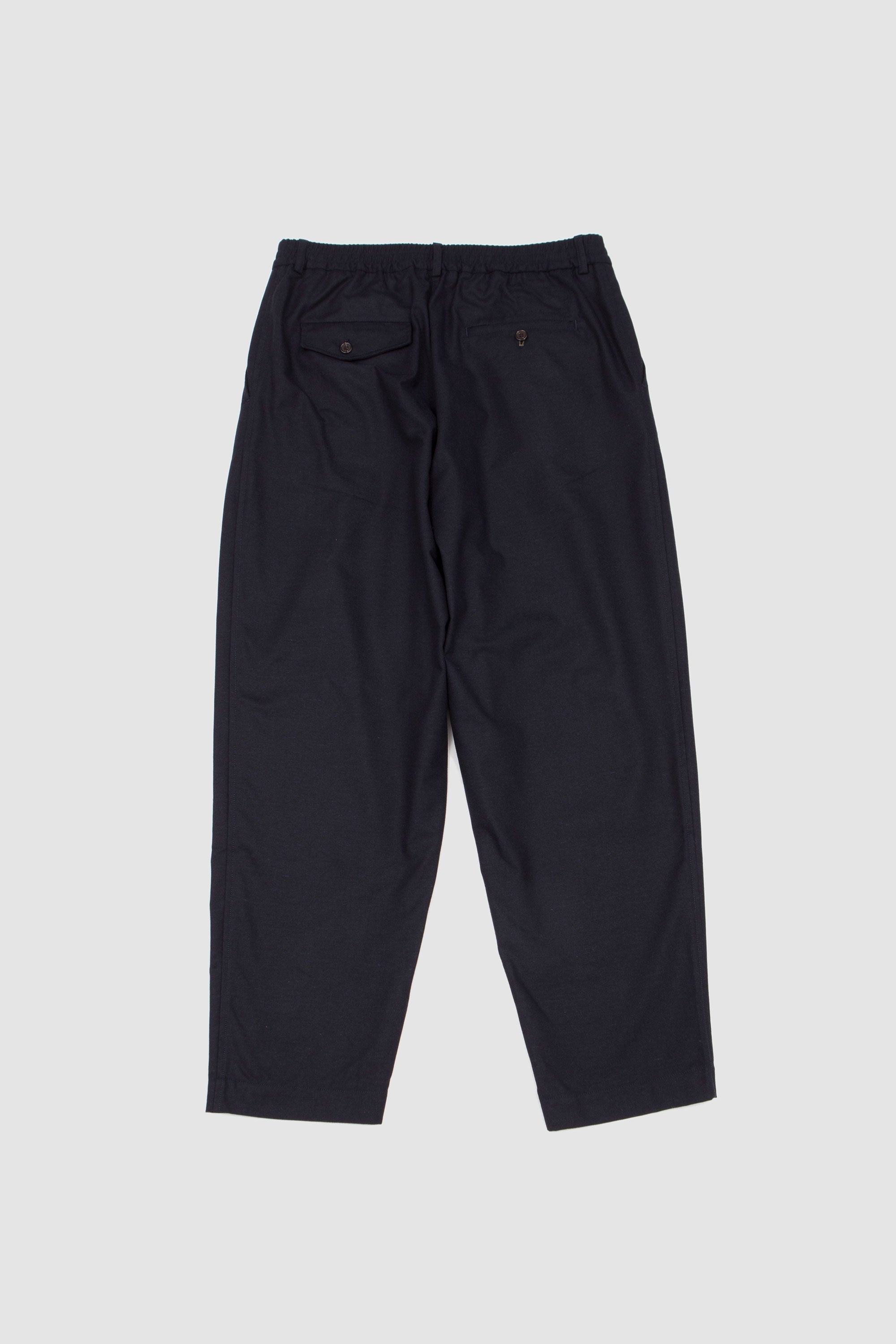 Pleated Track Pant Rec. It. Tweed Navy_4