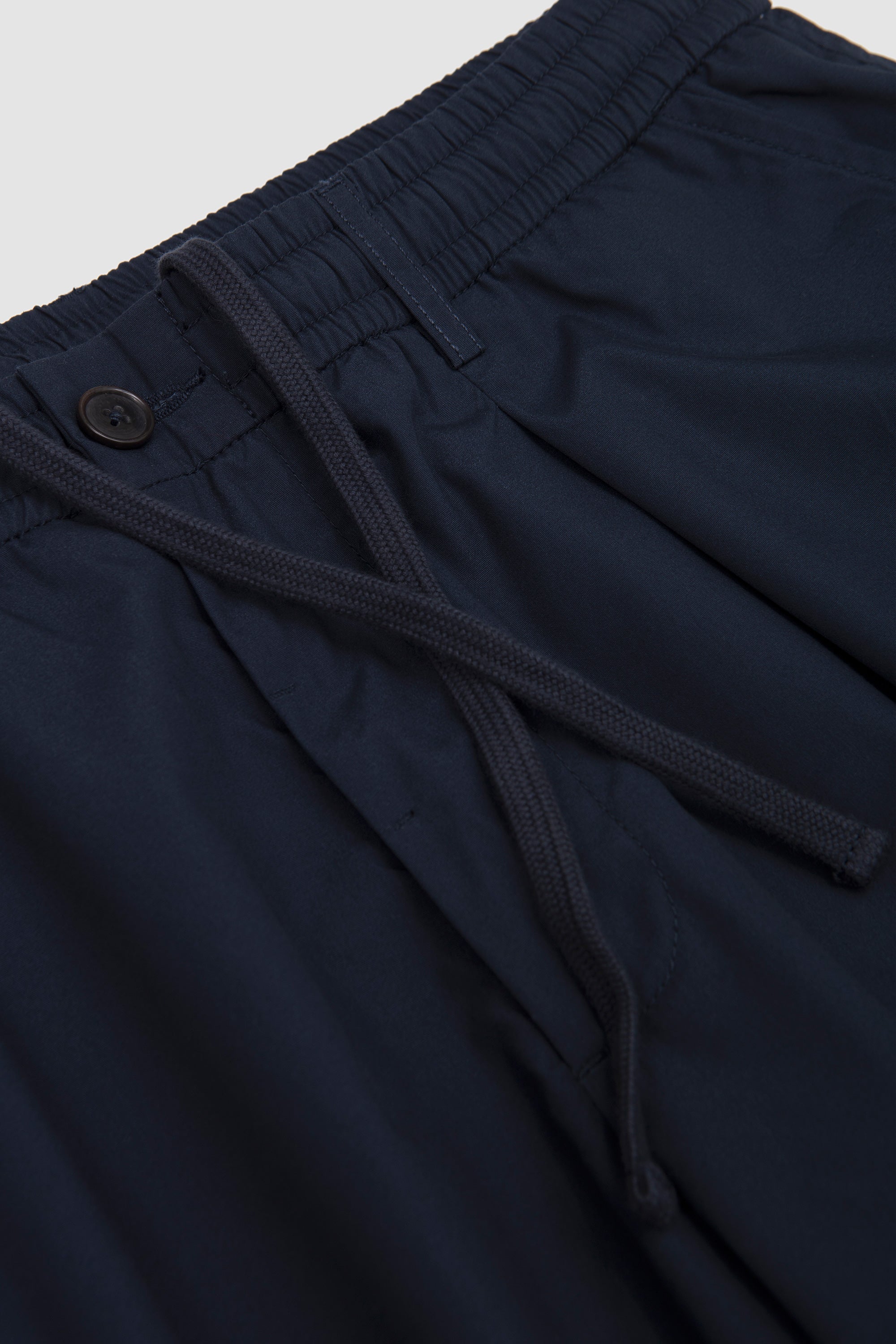 Pleated Track Pant Rec. Poly Tech Navy