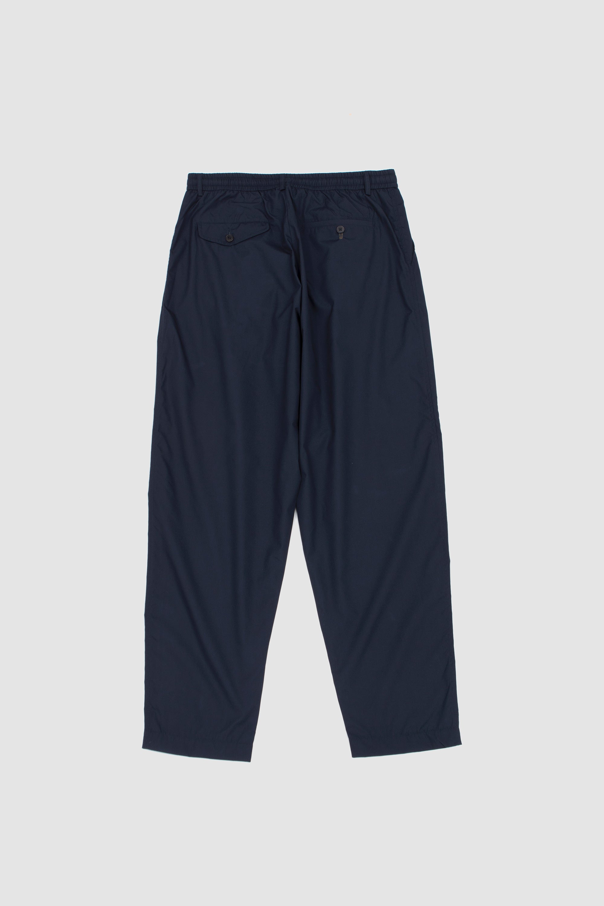 Pleated Track Pant Rec. Poly Tech Navy_4