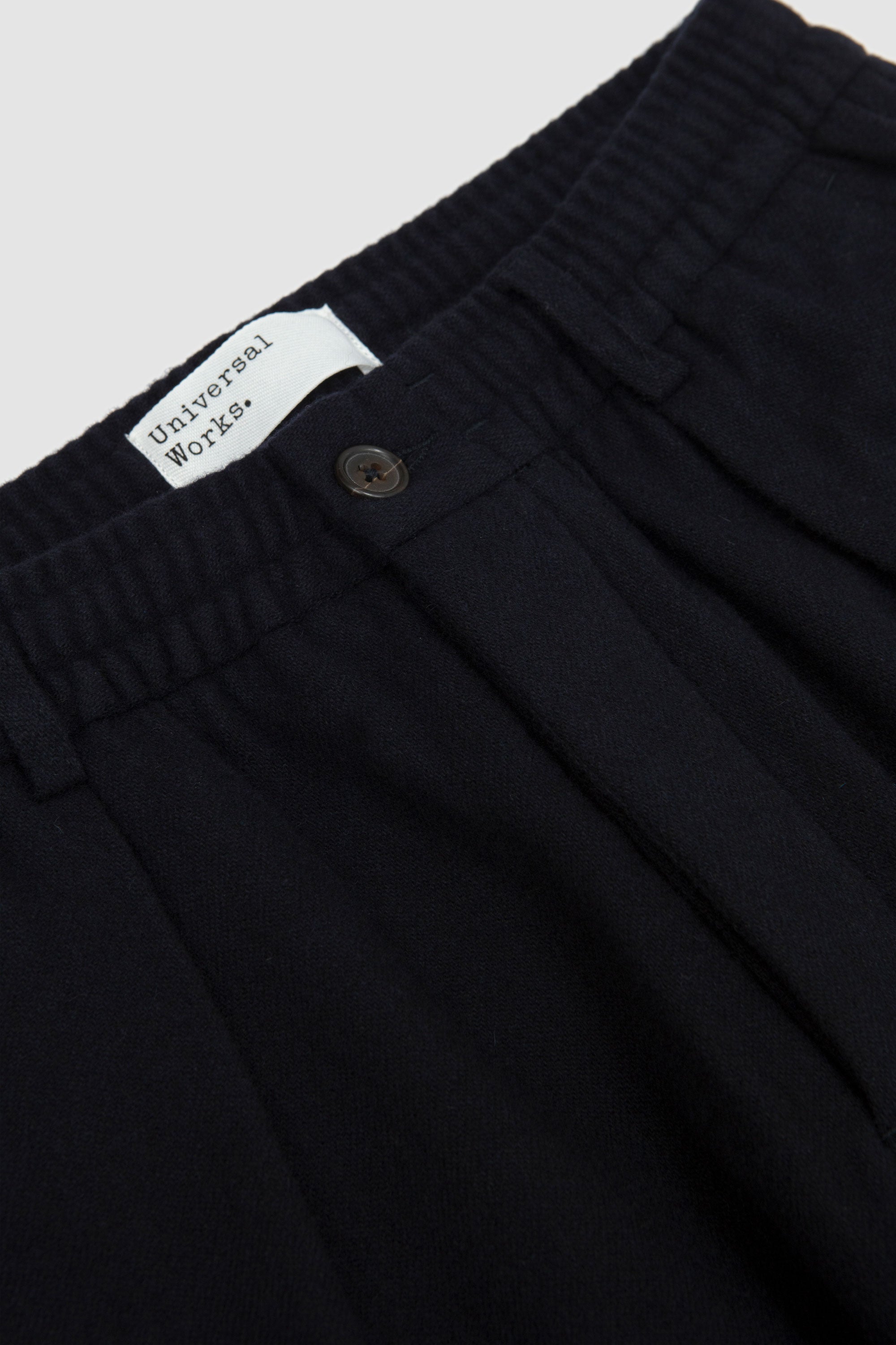 Pleated Track Pant Soft Rec. Wool Dark Navy