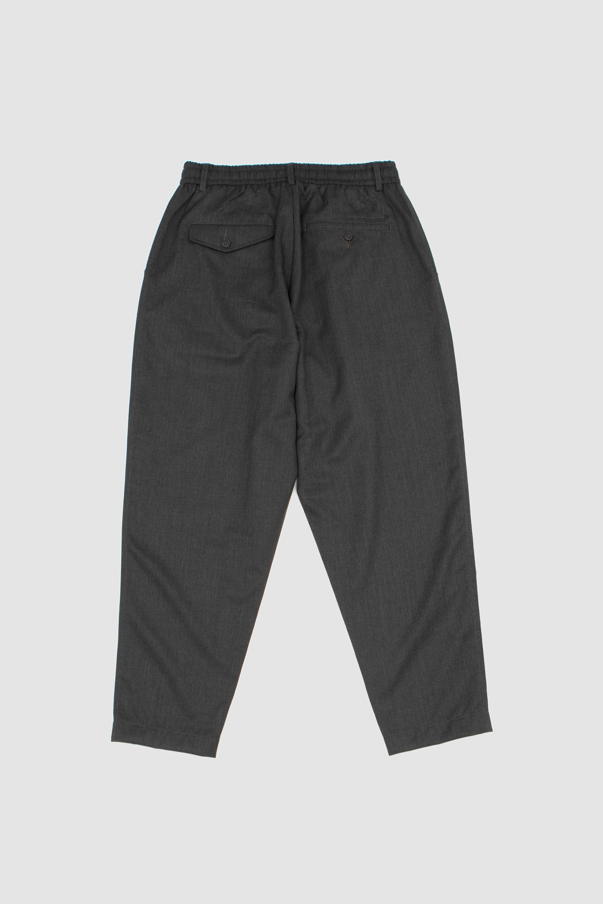 Pleated Track Pant Travel Suiting Charcoal_4