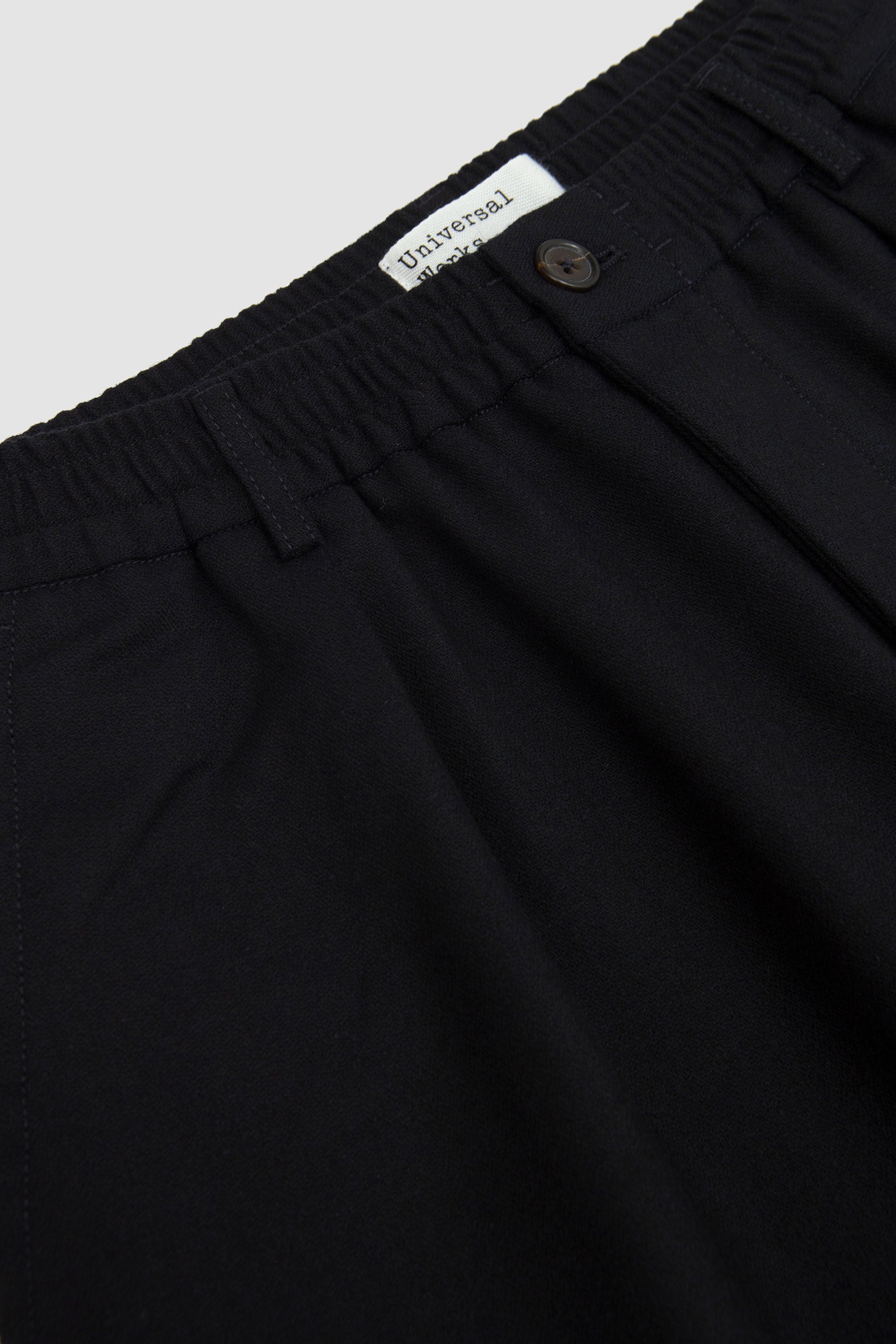 Pleated Track Pant Upcycled It Tweed Dark Navy