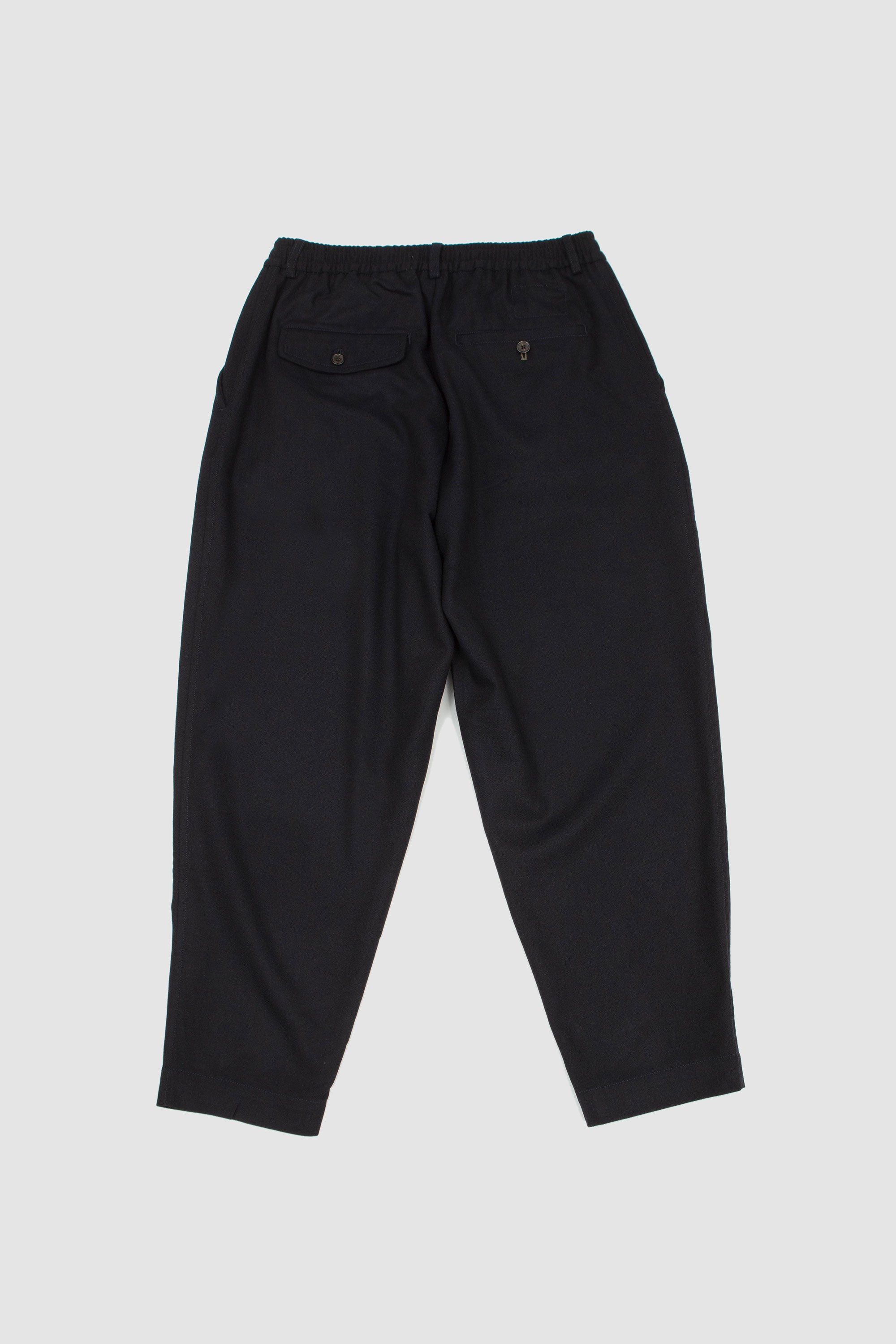 Pleated Track Pant Upcycled It Tweed Dark Navy_4