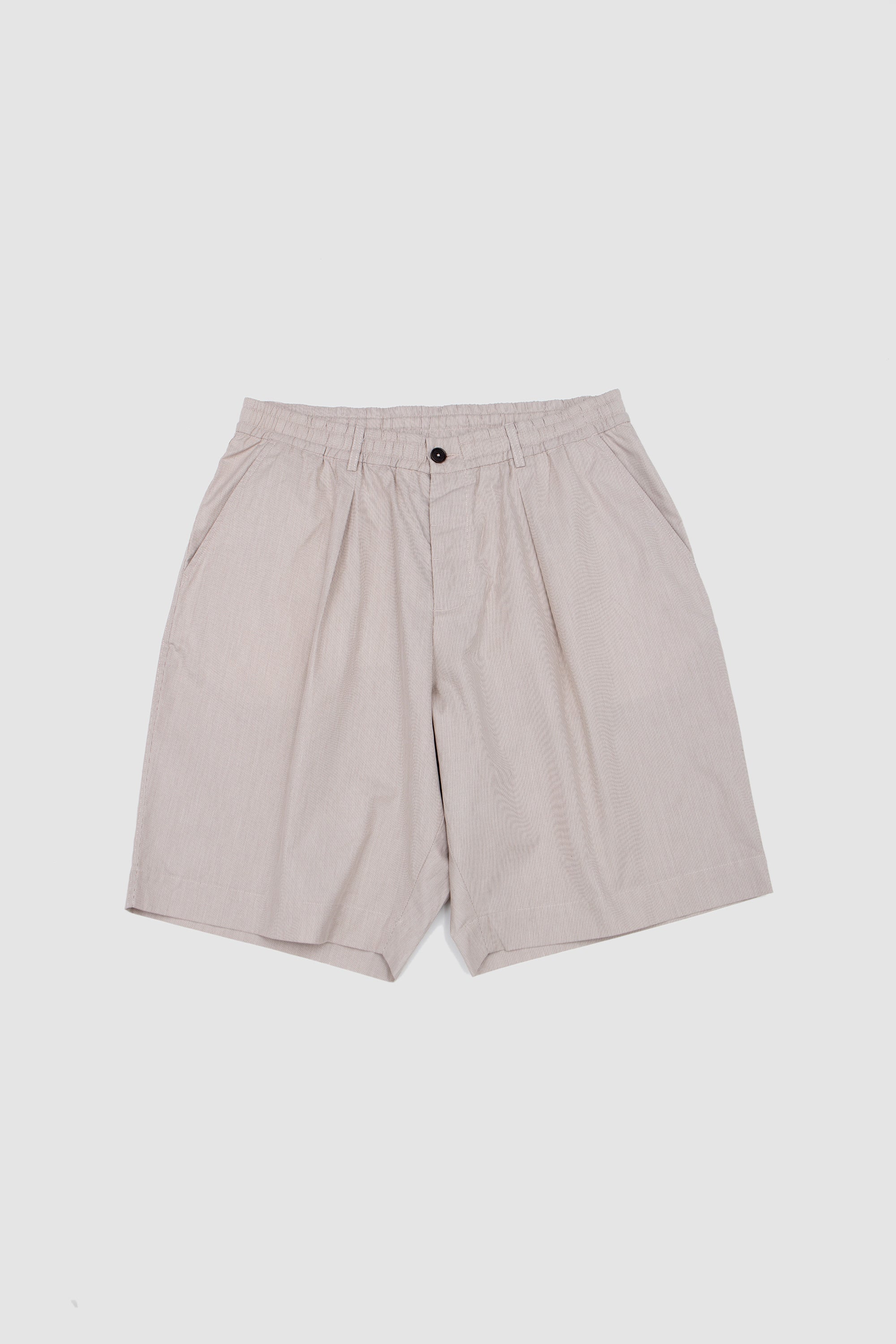 Pleated Track Short Kennedy Stripe Brown_1