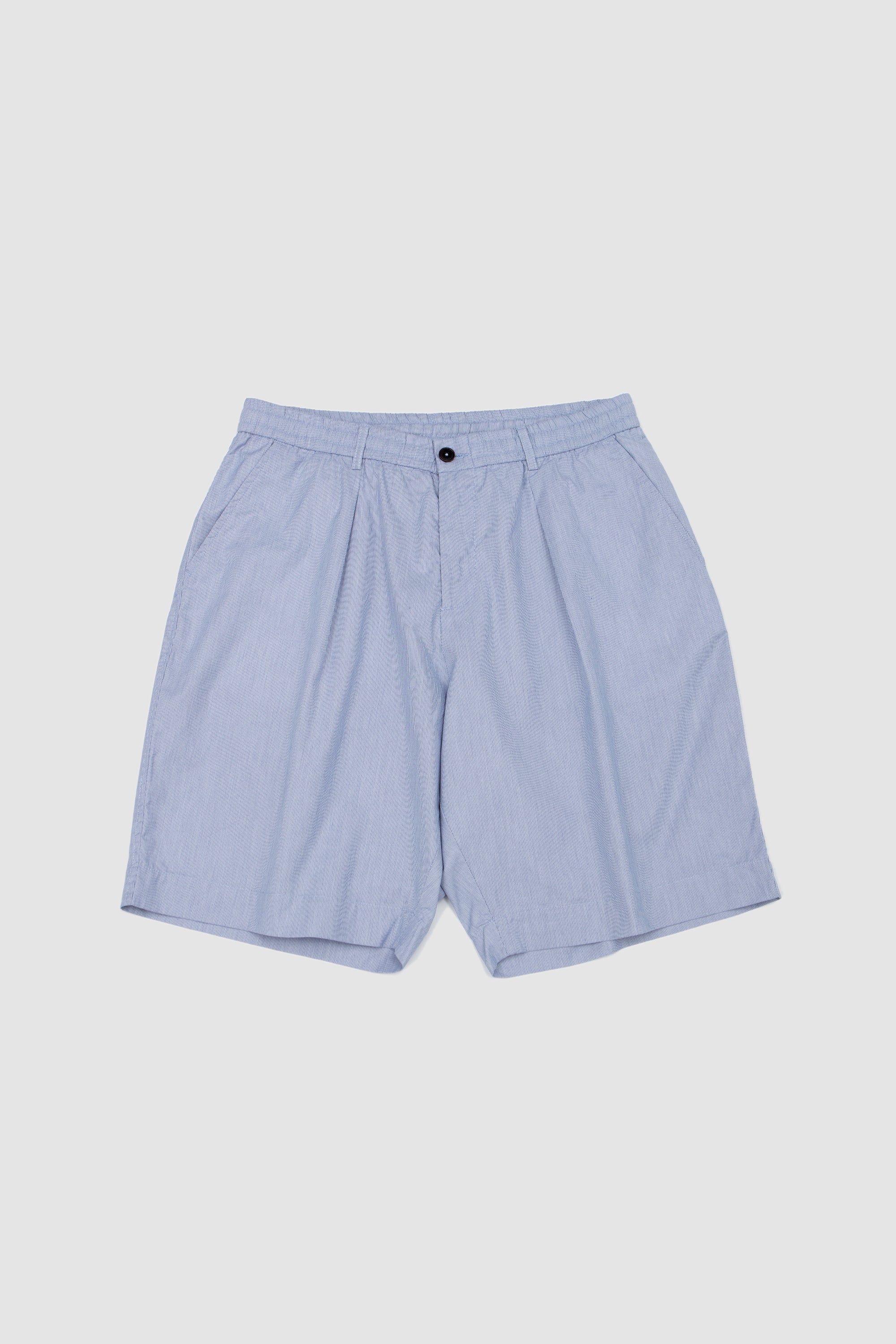 Pleated Track Short Kennedy Stripe Navy