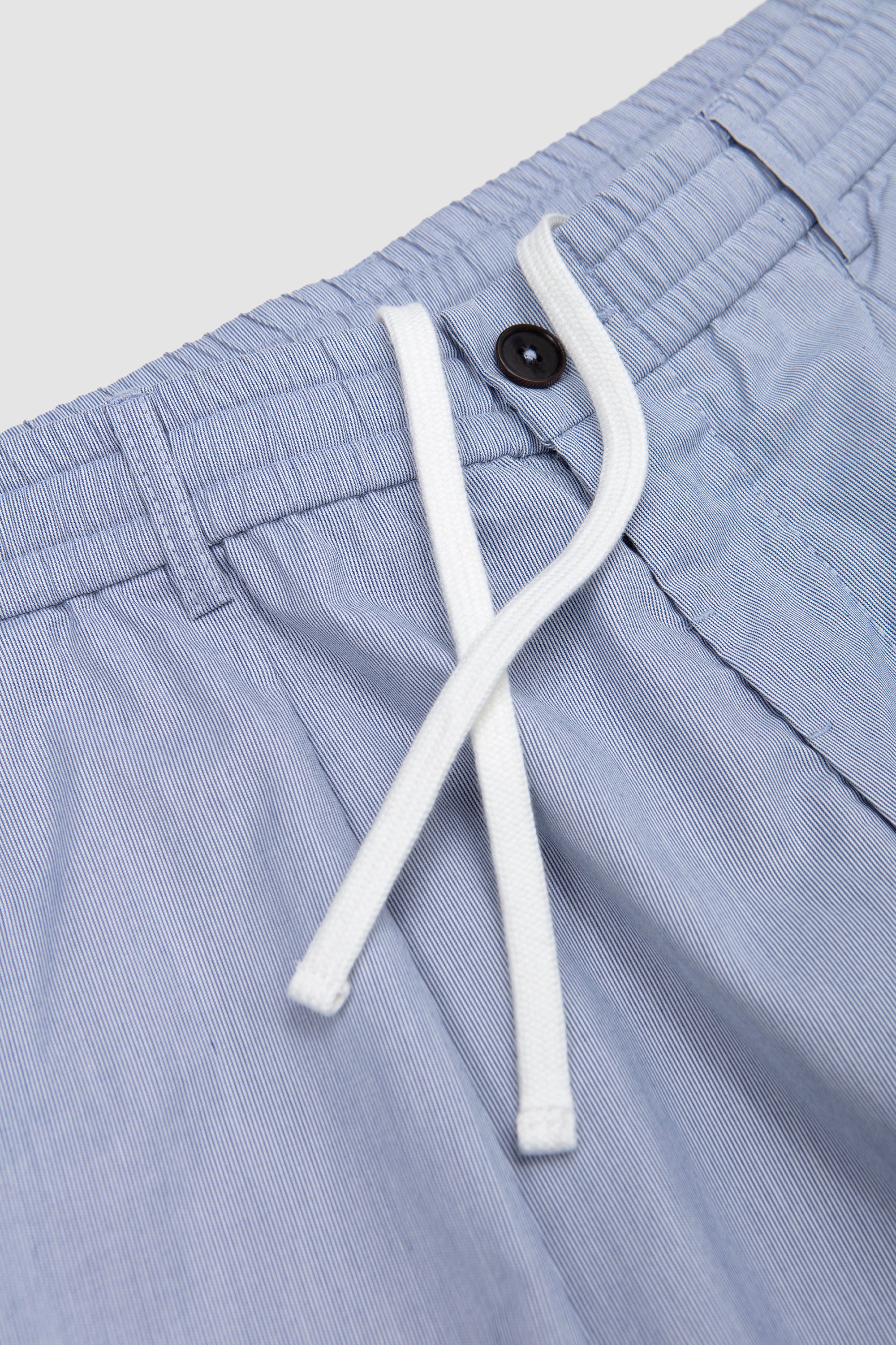 Pleated Track Short Kennedy Stripe Navy