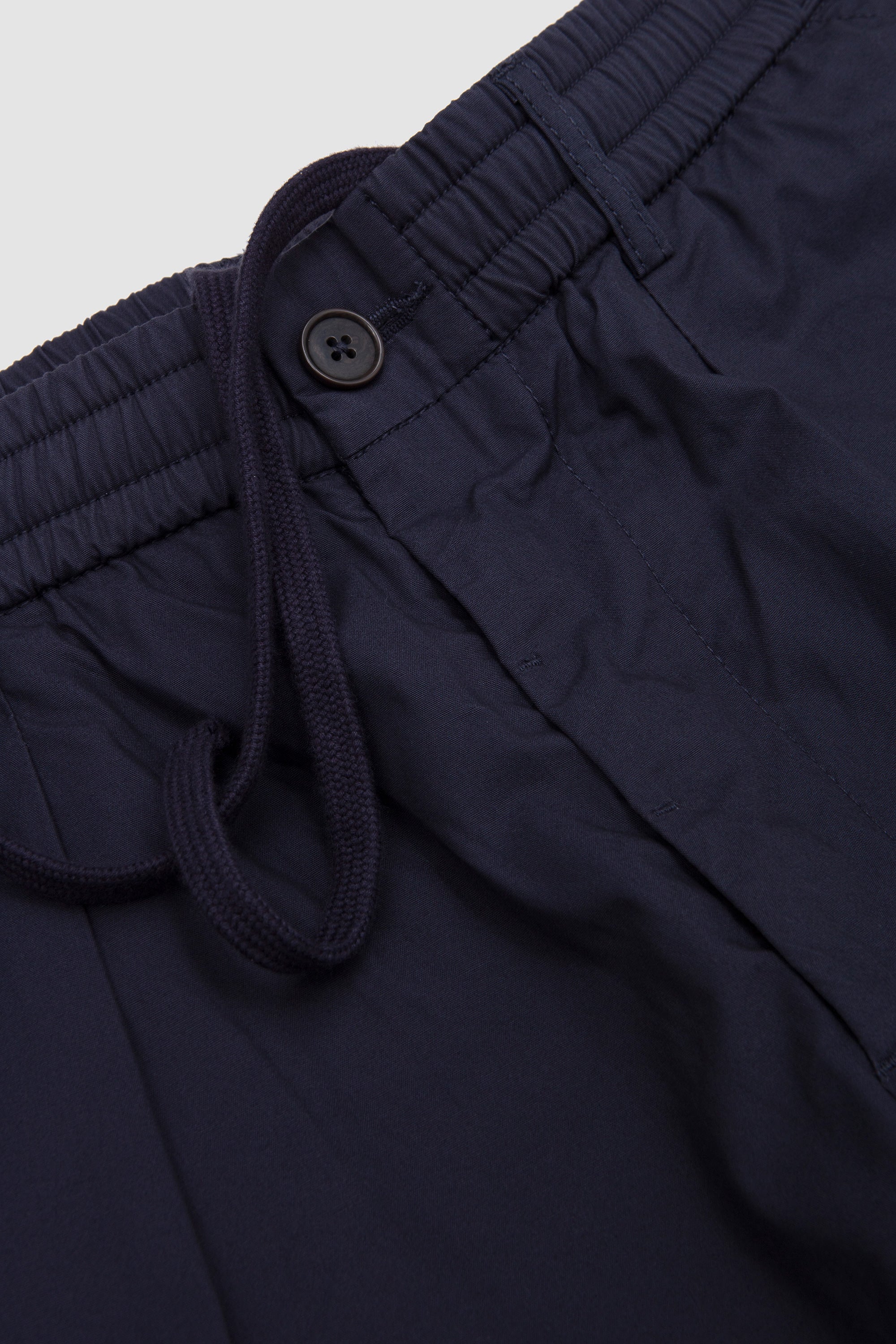 Pleated Track Short Peached Poplin Navy