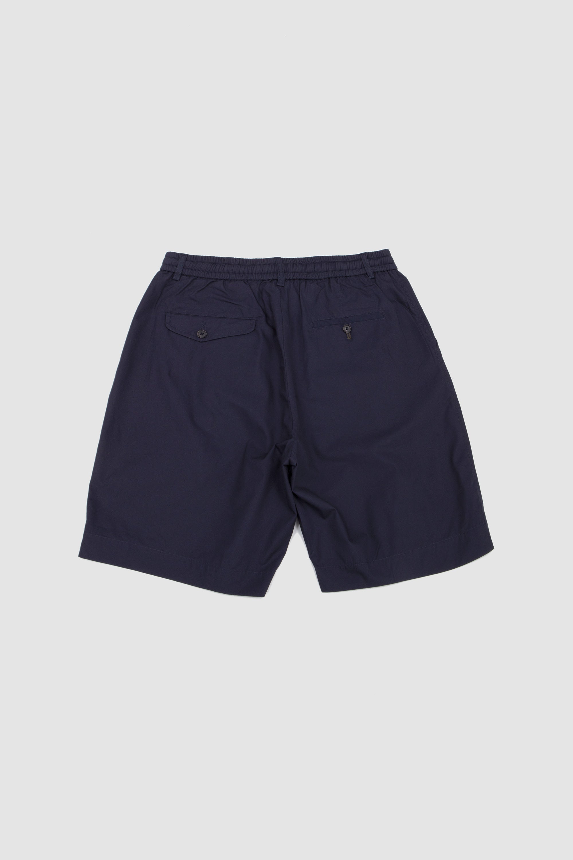 Pleated Track Short Peached Poplin Navy_4