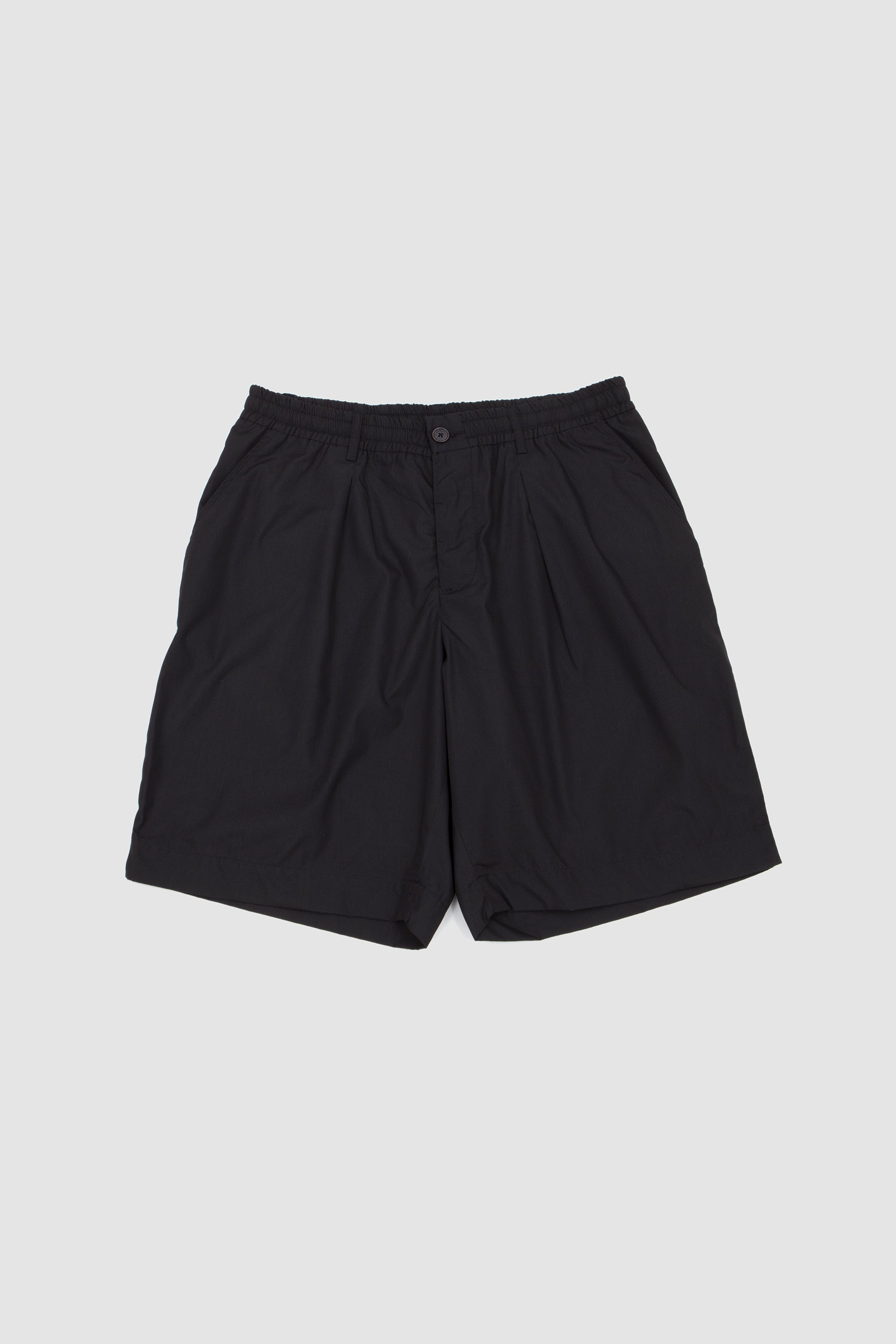 Pleated Track Short Rec. Poly Tech black_1