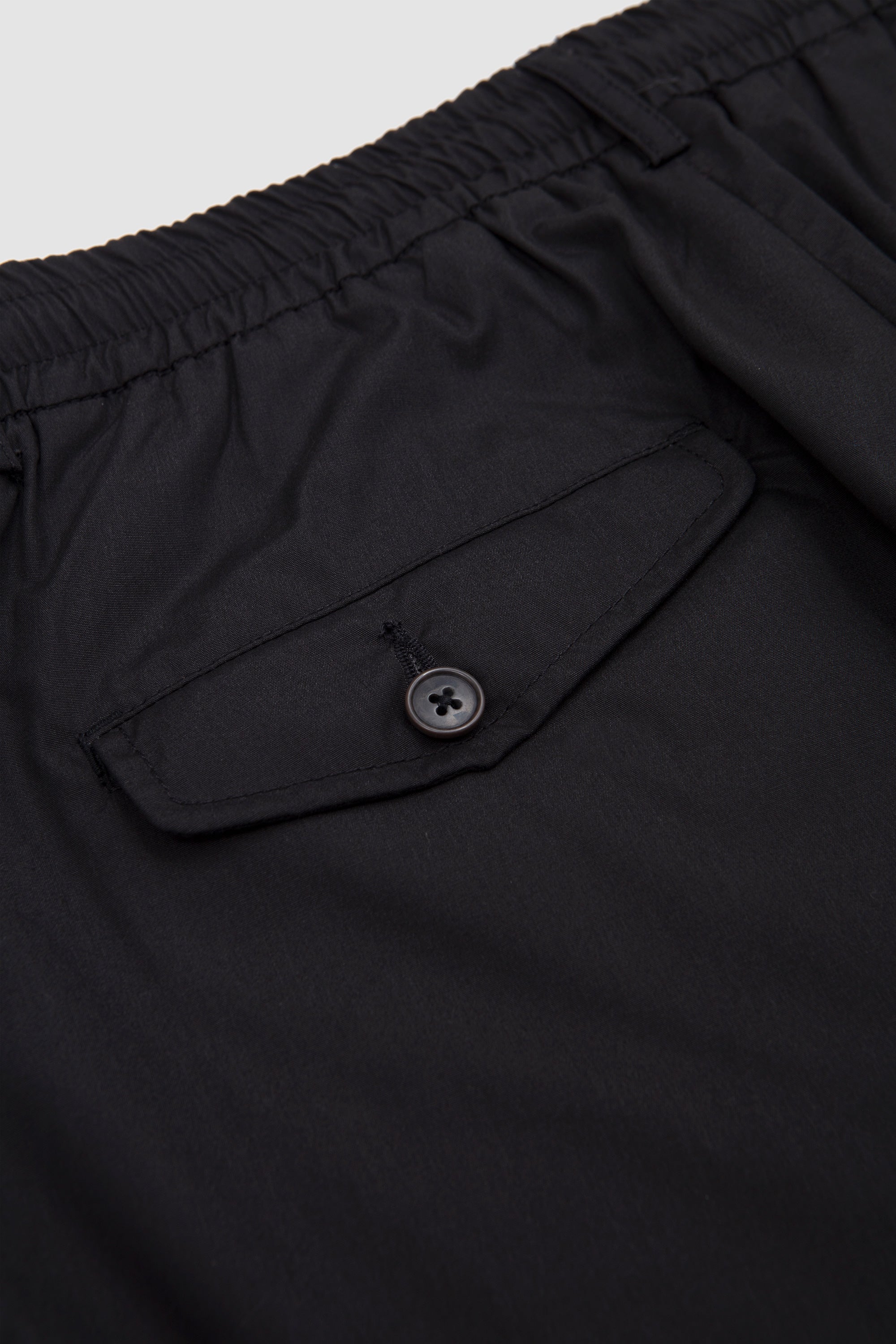 Pleated Track Short Rec. Poly Tech black