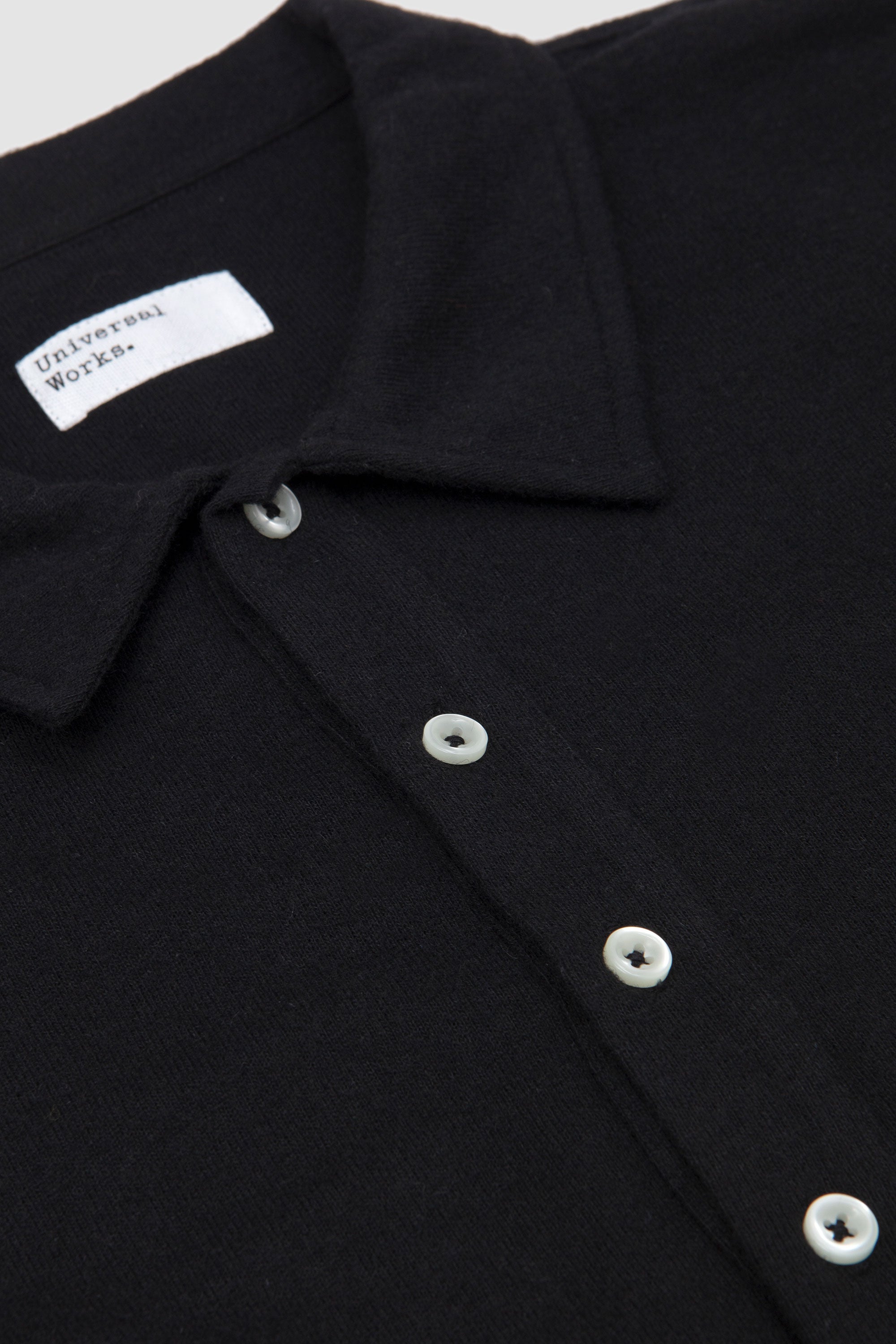 Pullover LS Shirt Rec. Wool Mix SJ Black