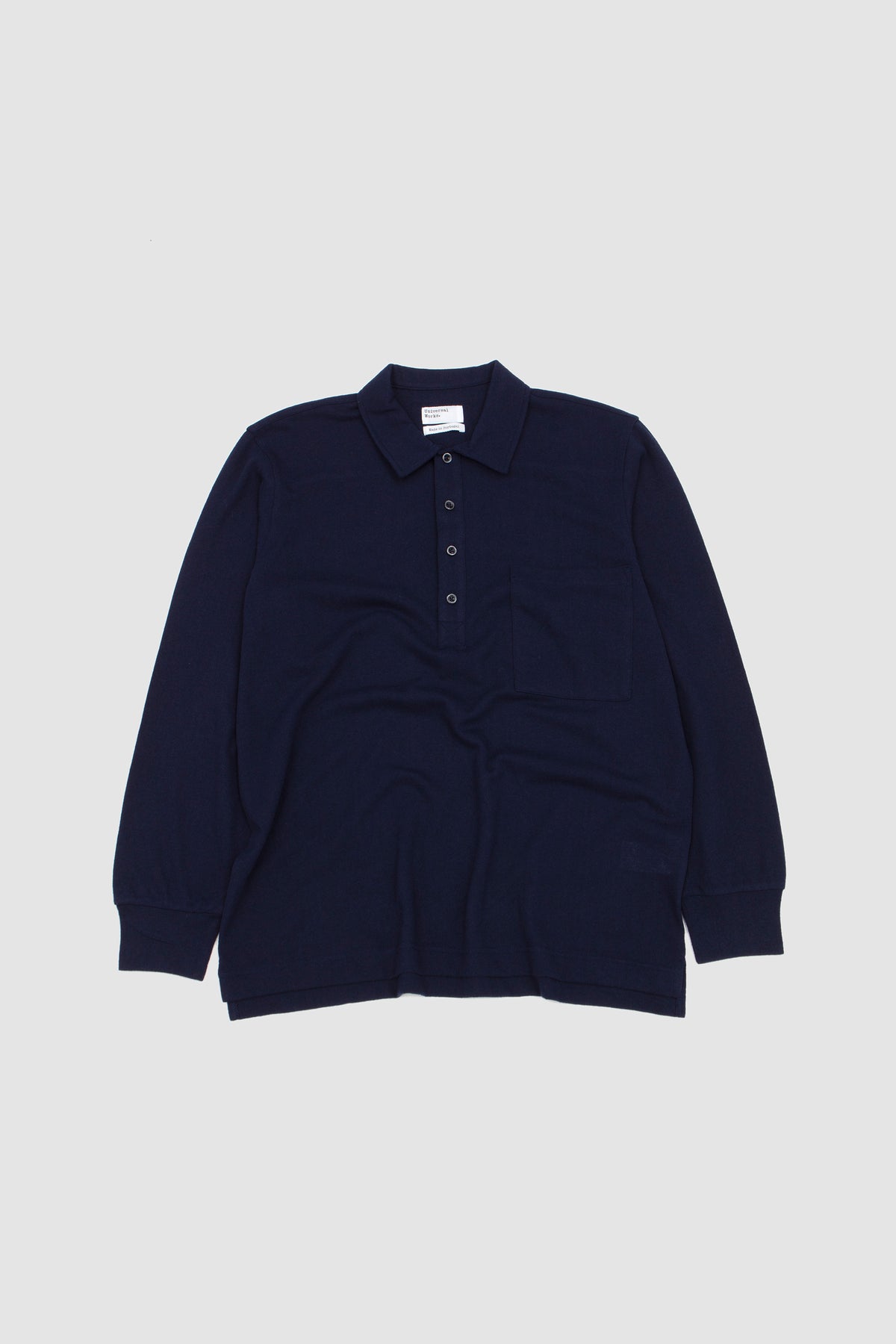 Pullover LS Shirt Rec. Wool Mix SJ Dark Navy