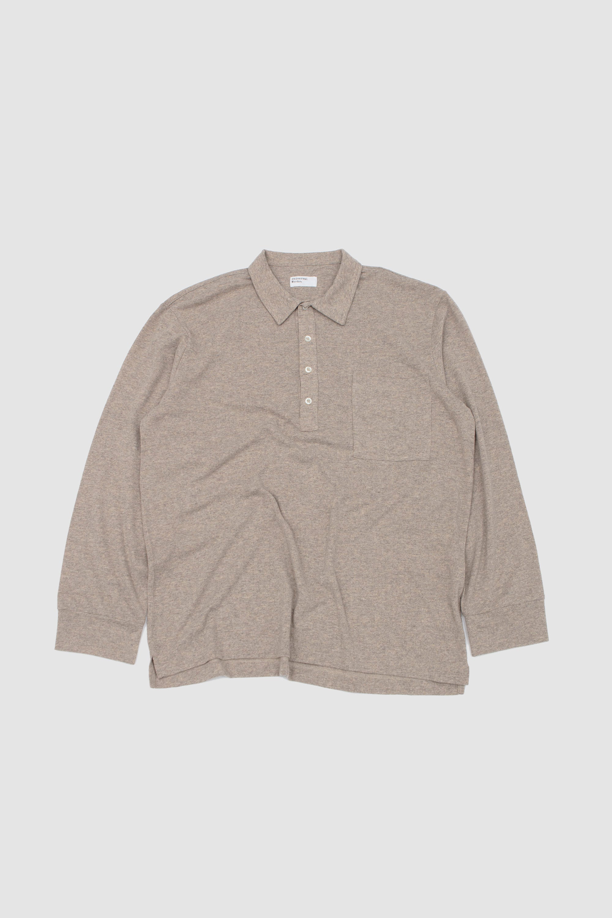 Pullover LS Shirt Rec. Wool Mix SJ Dark Sand