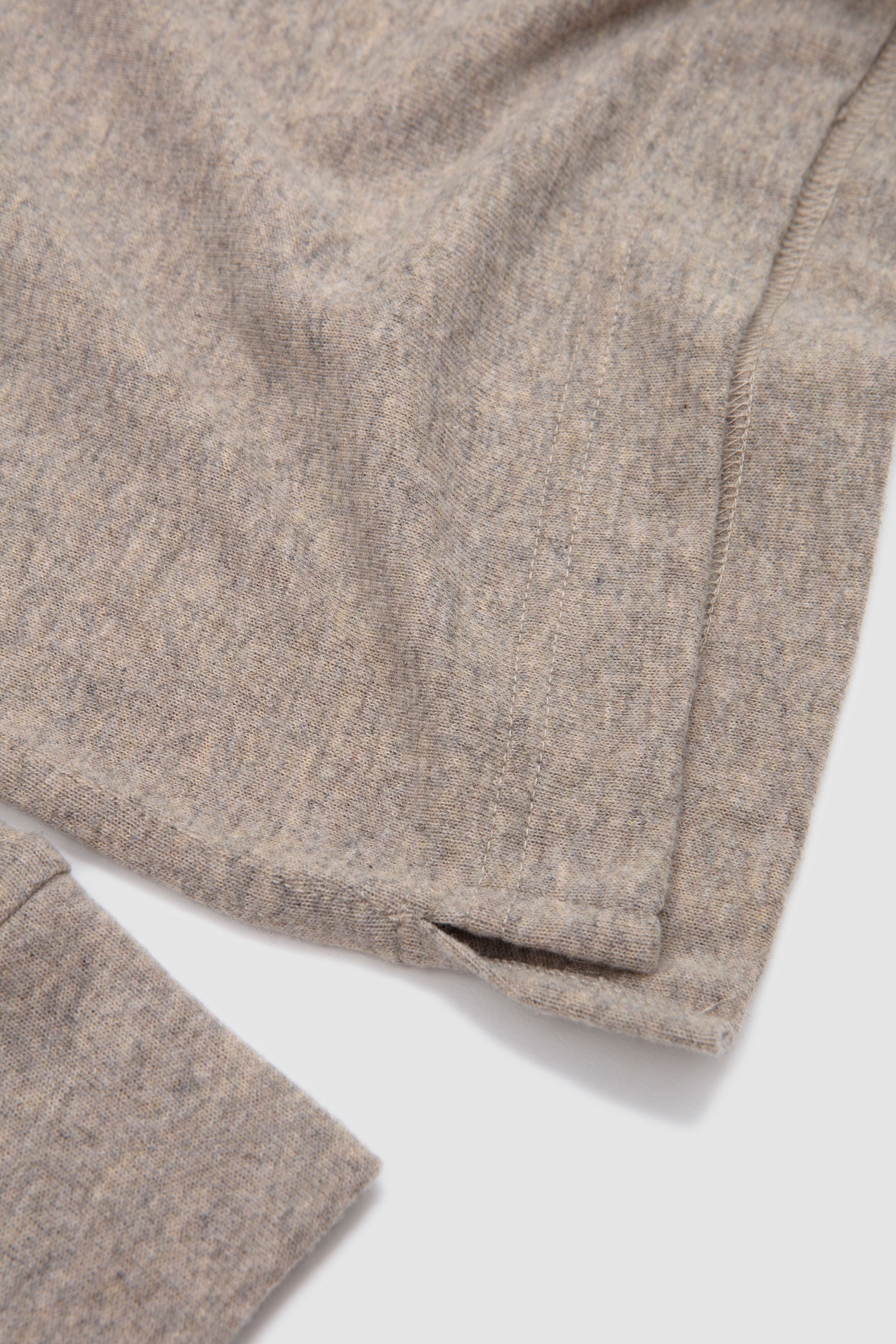 Pullover LS Shirt Rec. Wool Mix SJ Dark Sand