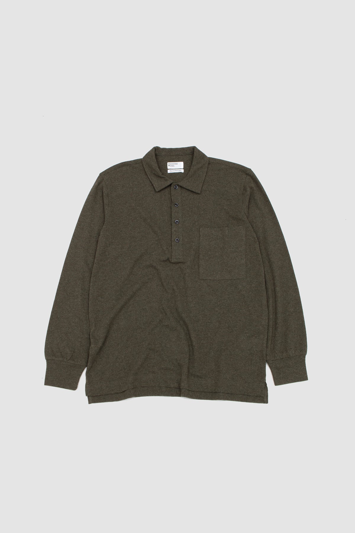 Pullover LS Shirt Rec. Wool Mix SJ Olive