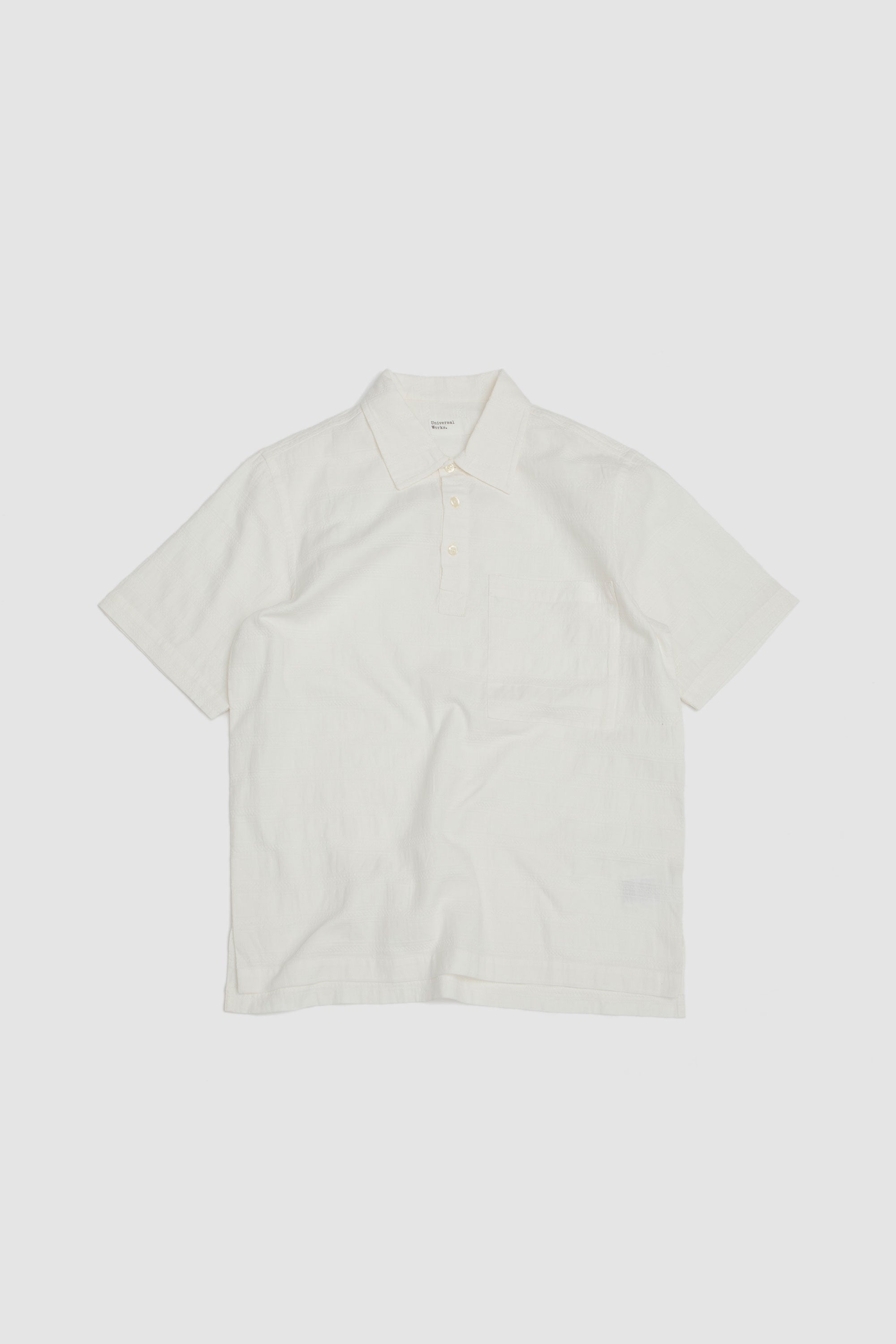 Pullover SS Shirt Nippon Self Stripe Ecru