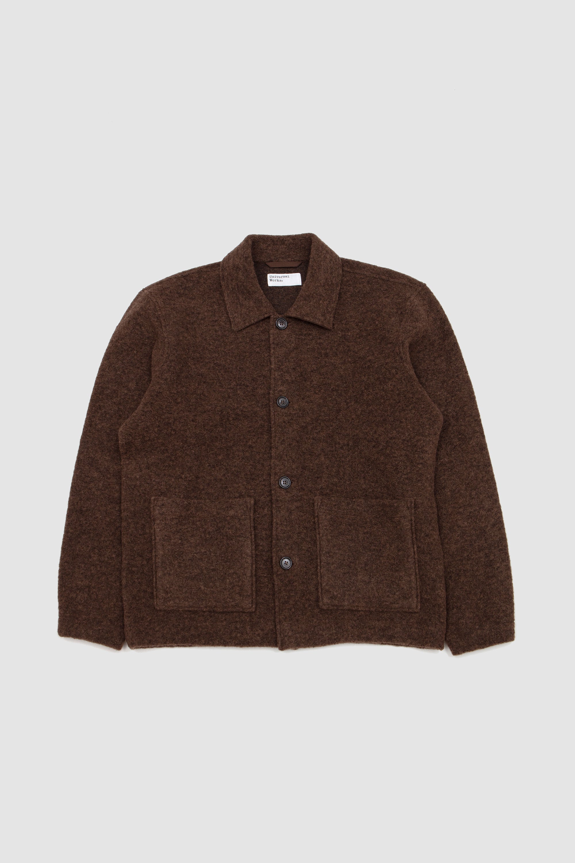 Rams Jacket Wool Fleece Brown Marl_1