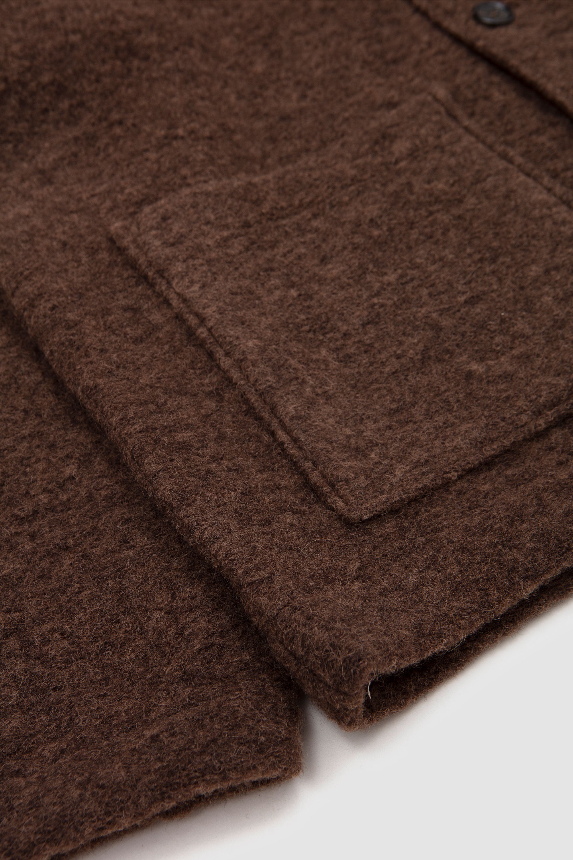 Rams Jacket Wool Fleece Brown Marl_3