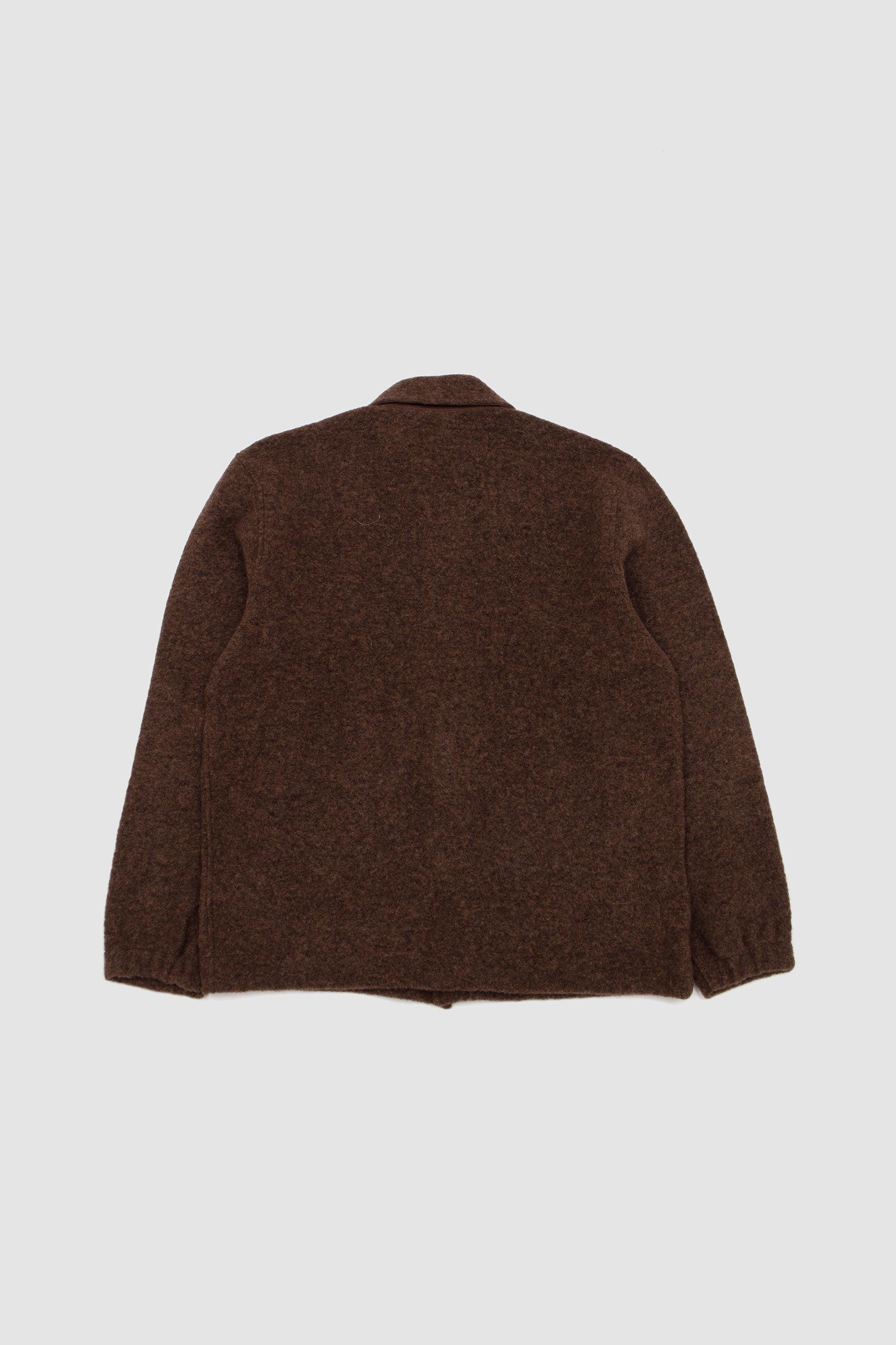 Rams Jacket Wool Fleece Brown Marl_4