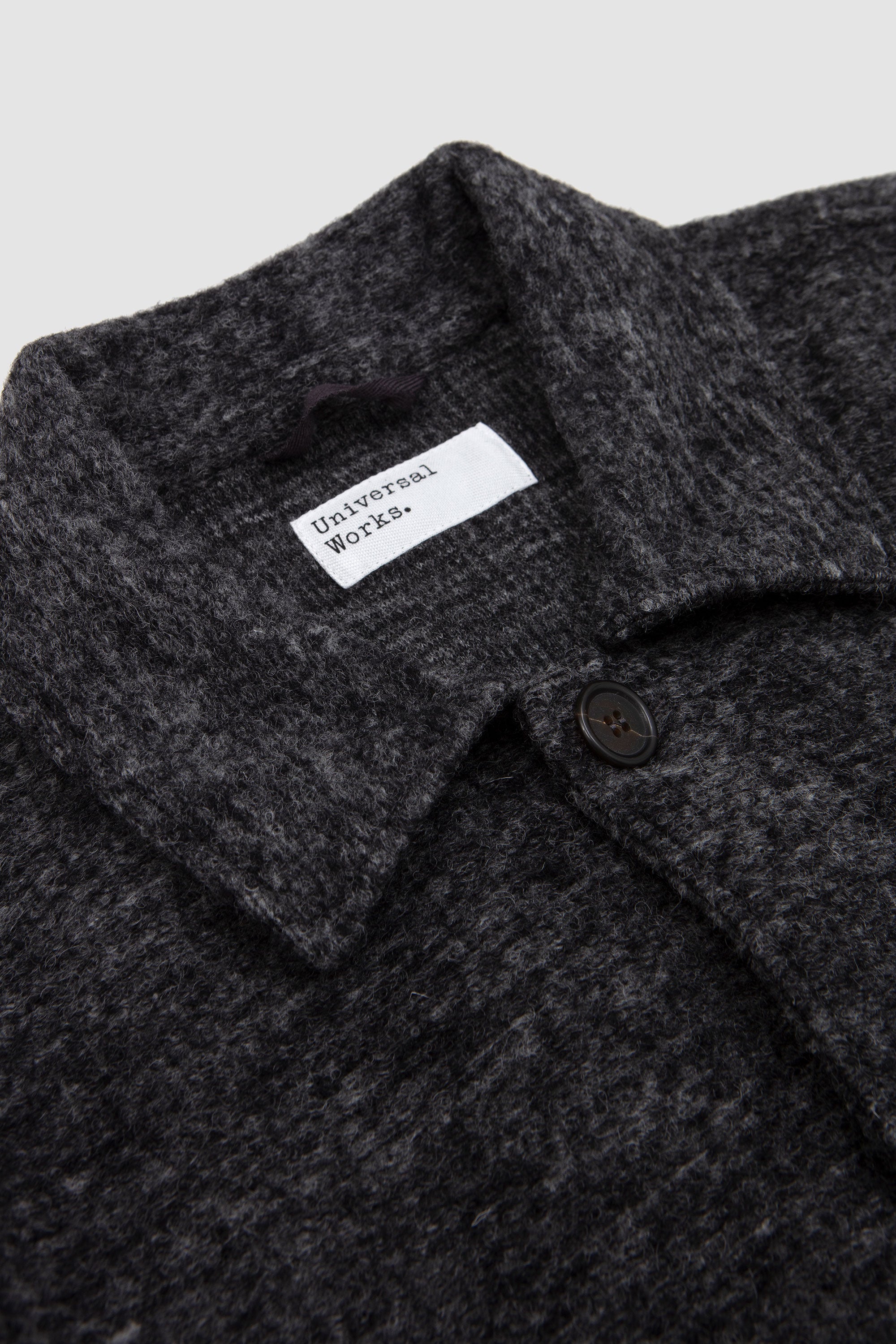 Rams Jacket Wool Mix Knit Grey Marl_2