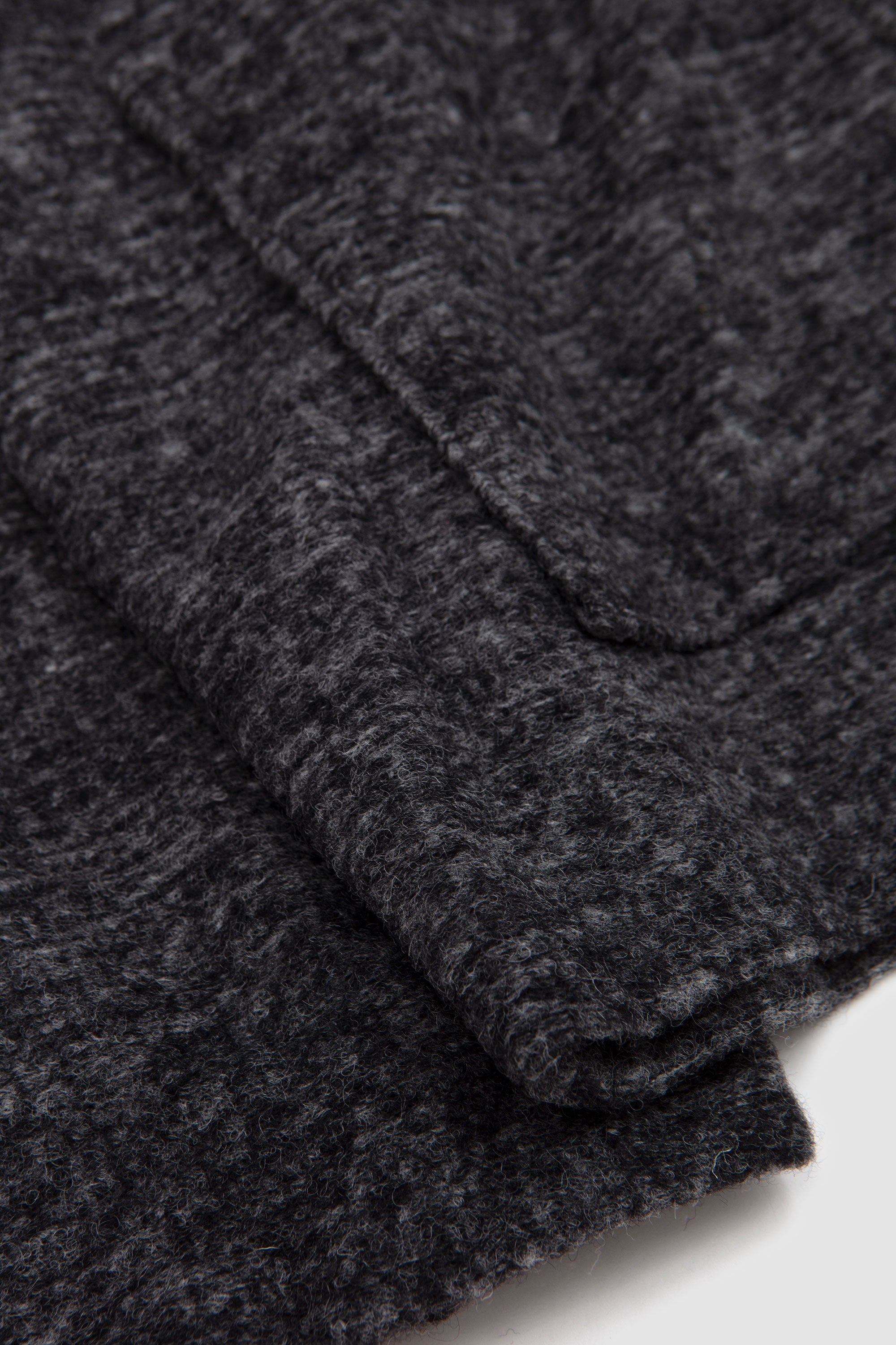 Rams Jacket Wool Mix Knit Grey Marl_3