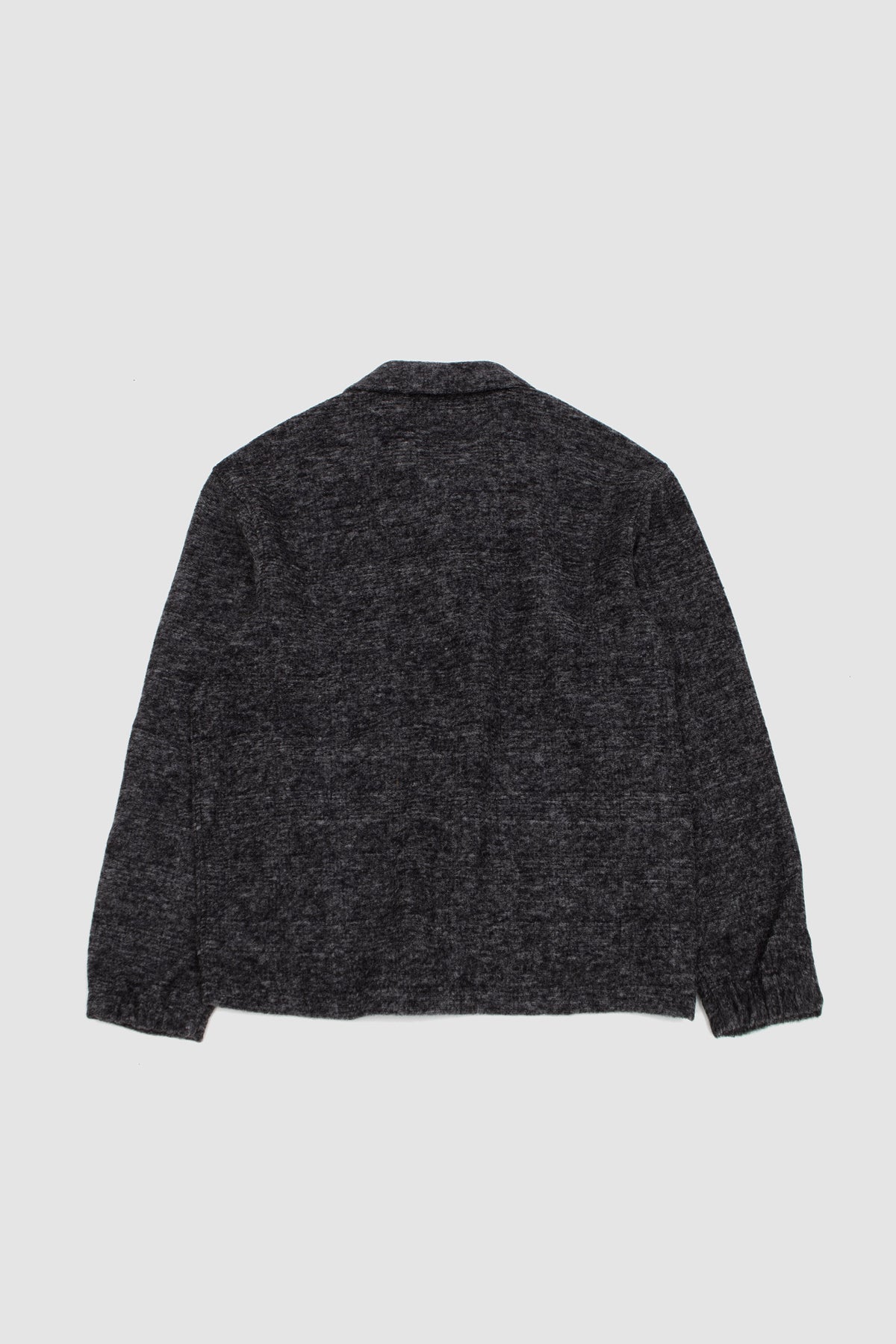 Rams Jacket Wool Mix Knit Grey Marl_4