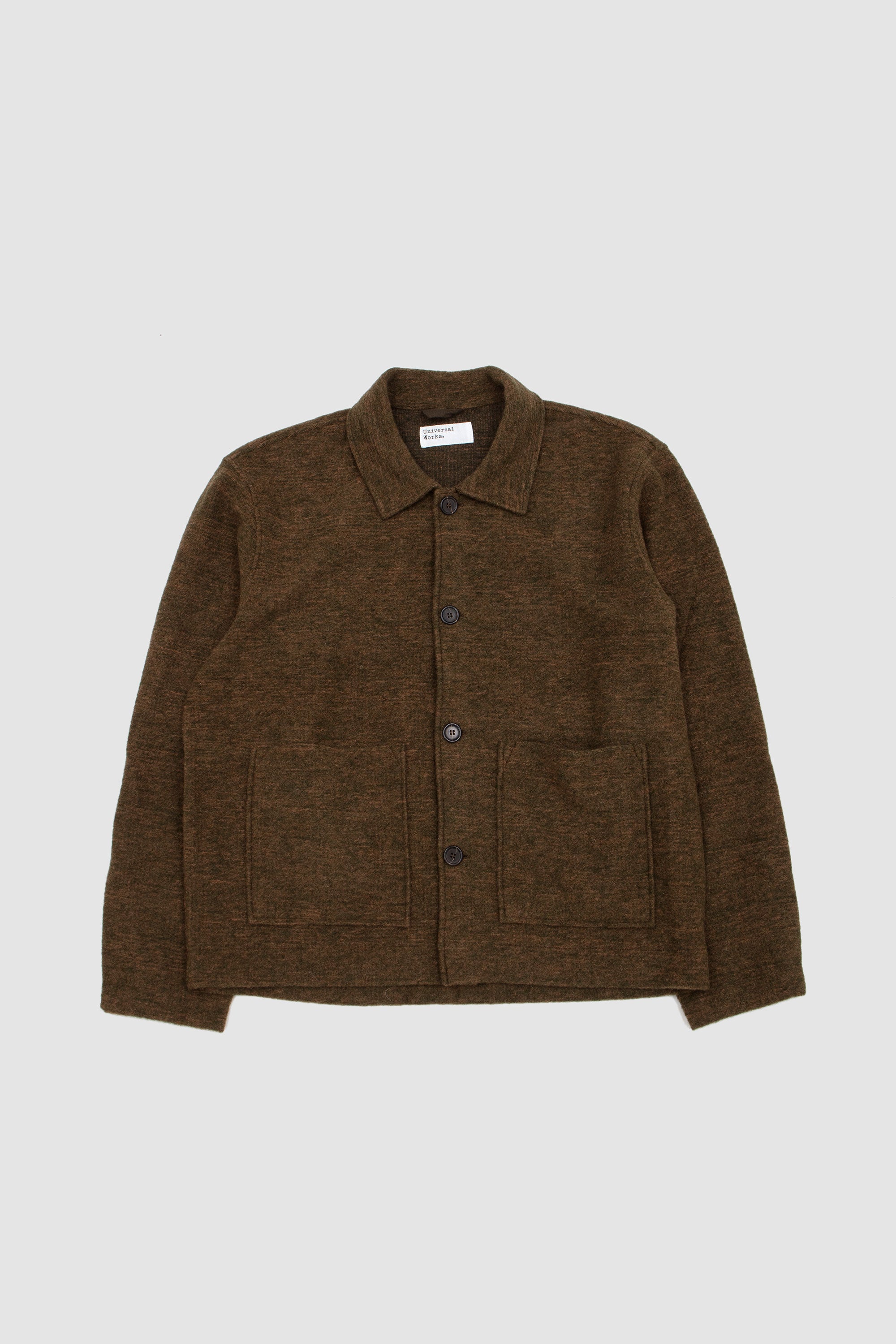 Rams Jacket Wool Mix Knit Olive_1